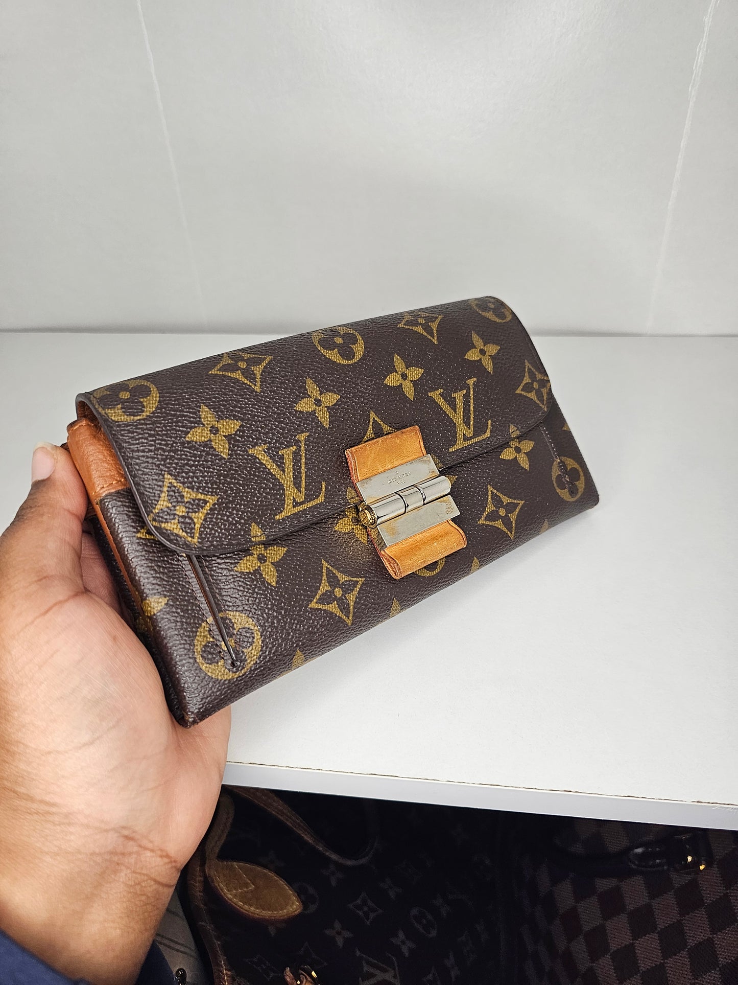 Louis Vuitton Brown Elysee Wallet SP0133