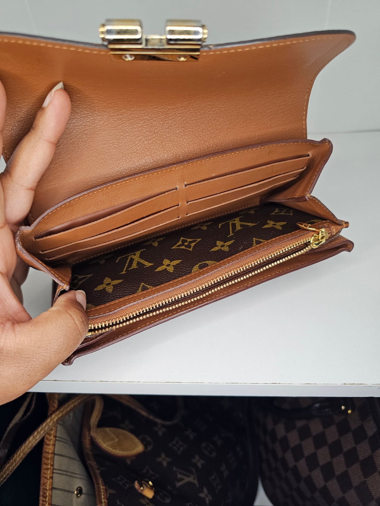 Louis Vuitton Brown Elysee Wallet SP0133