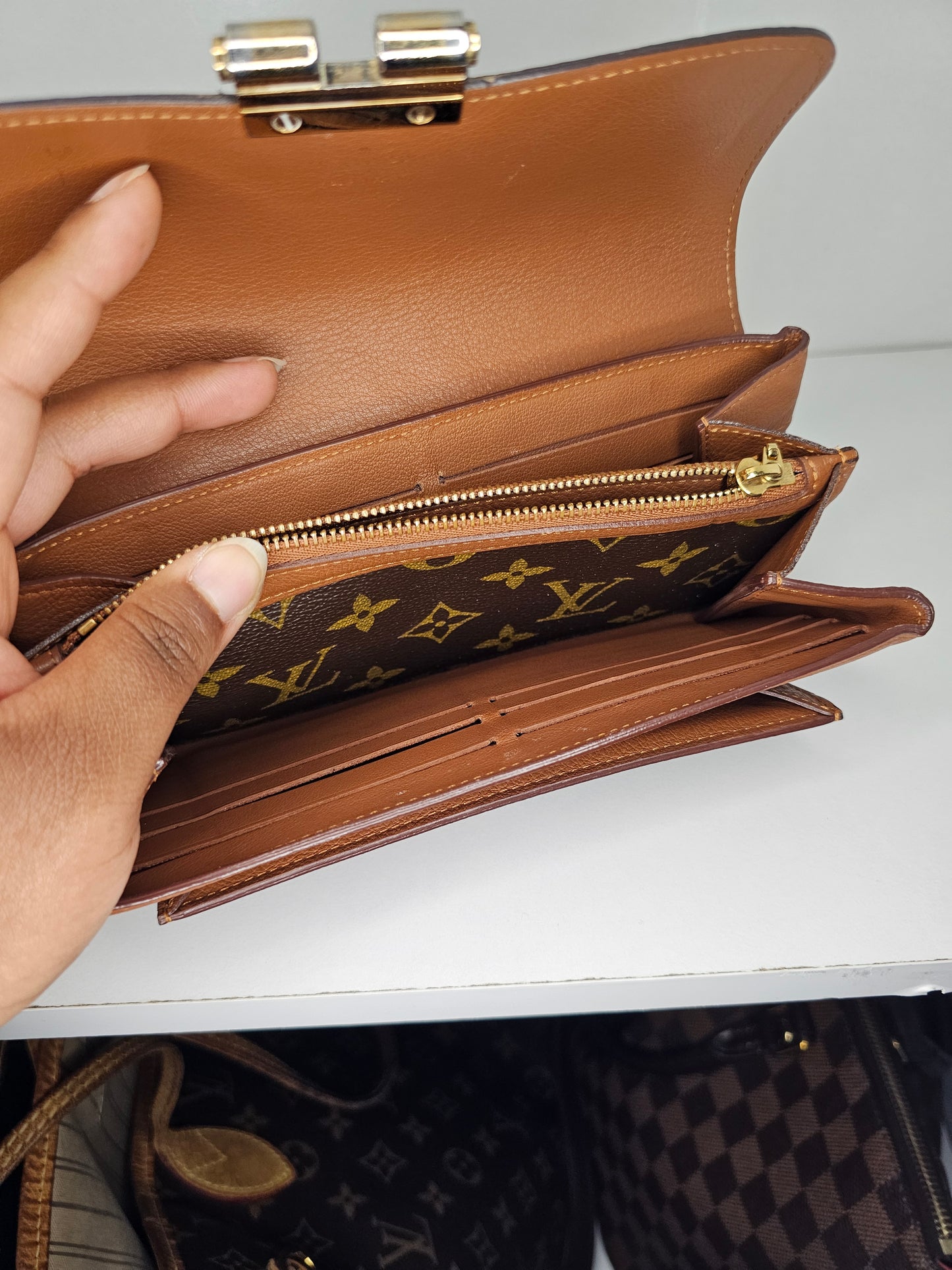 Louis Vuitton Brown Elysee Wallet SP0133