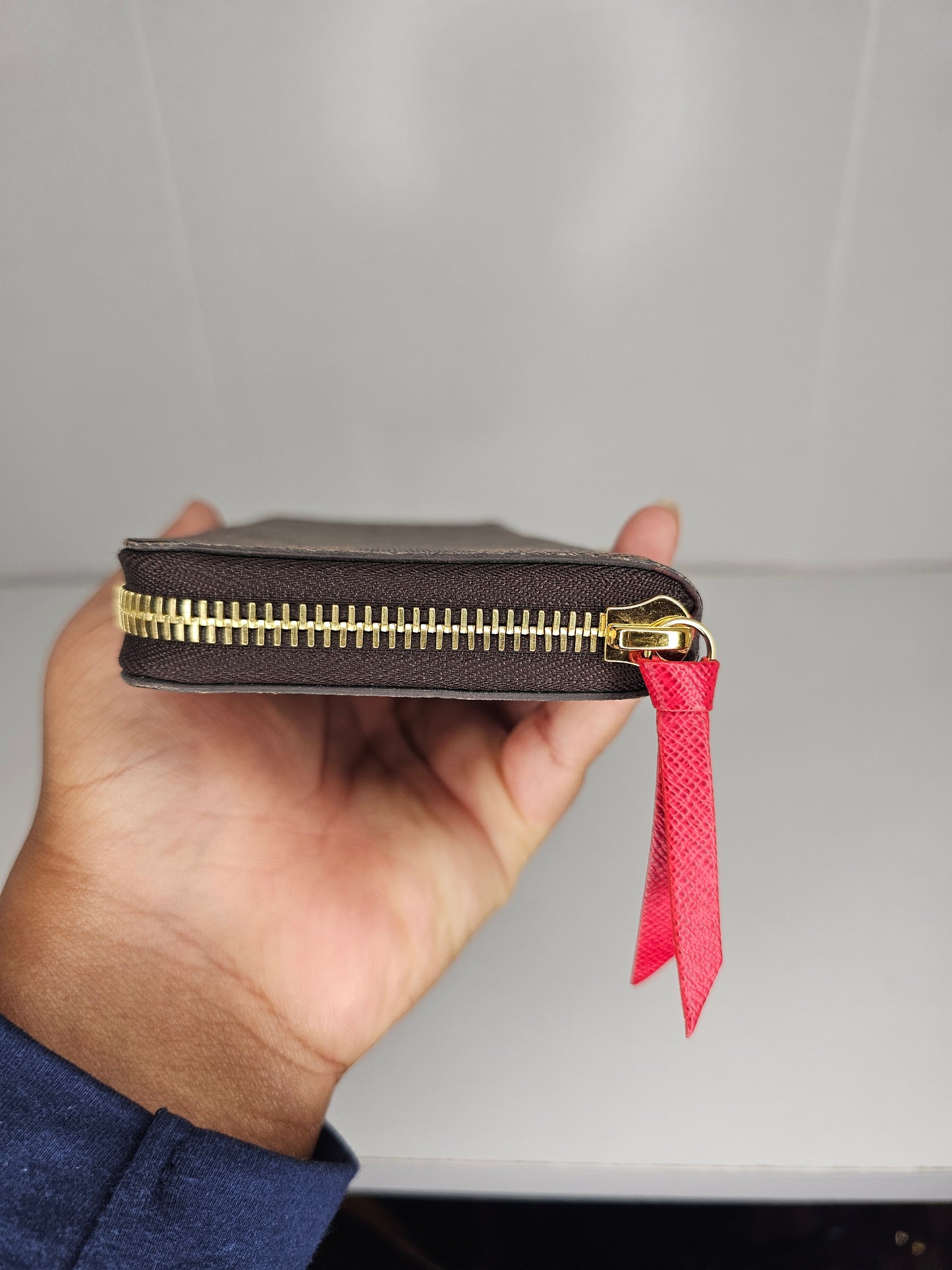Louis Vuitton Damier Ebene Red Clemence Wallet 💾