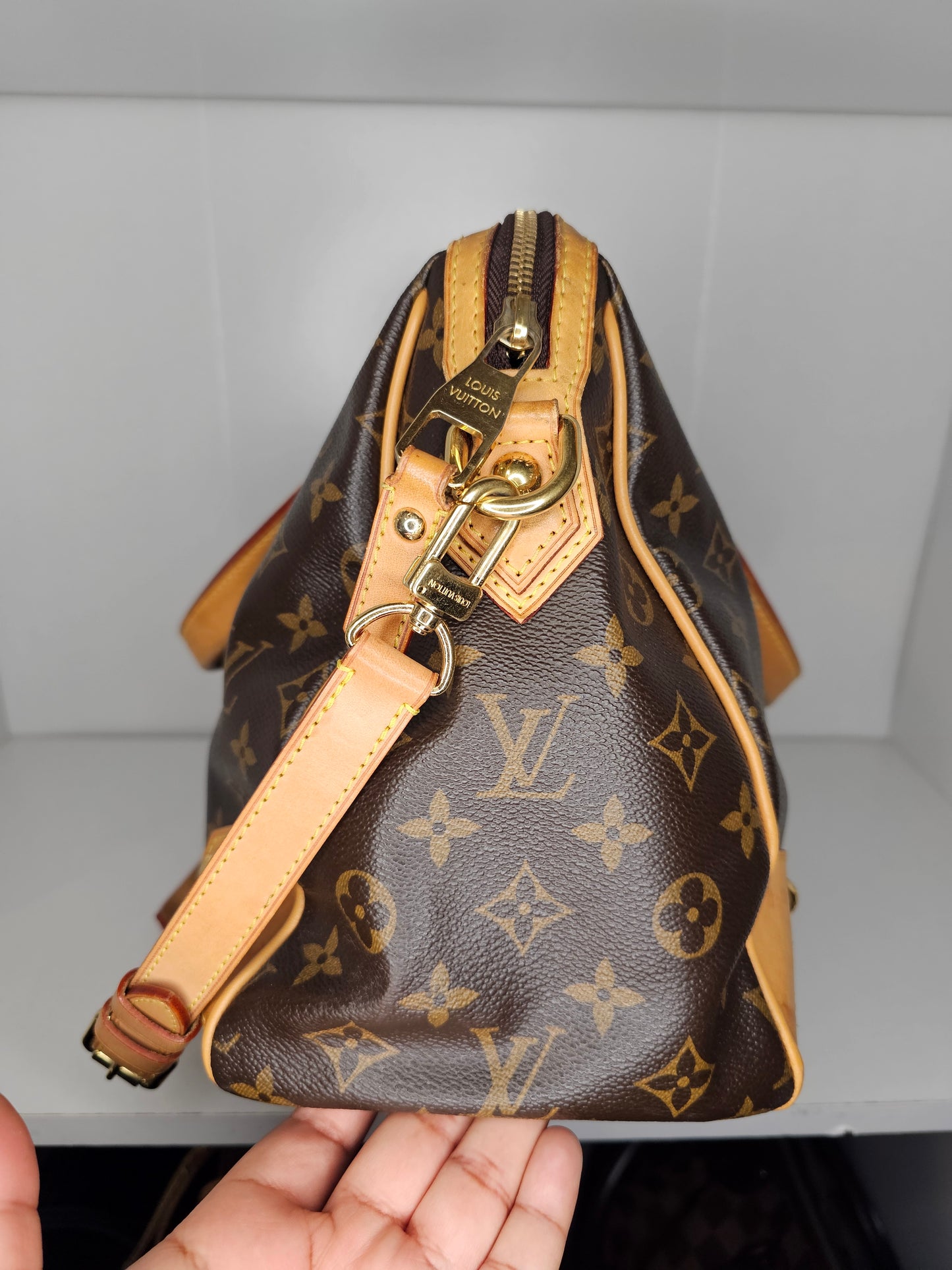 Louis Vuitton Retiro NM PM Shoulder Bag MB0142 (Leather Trim Repaired / Painted)