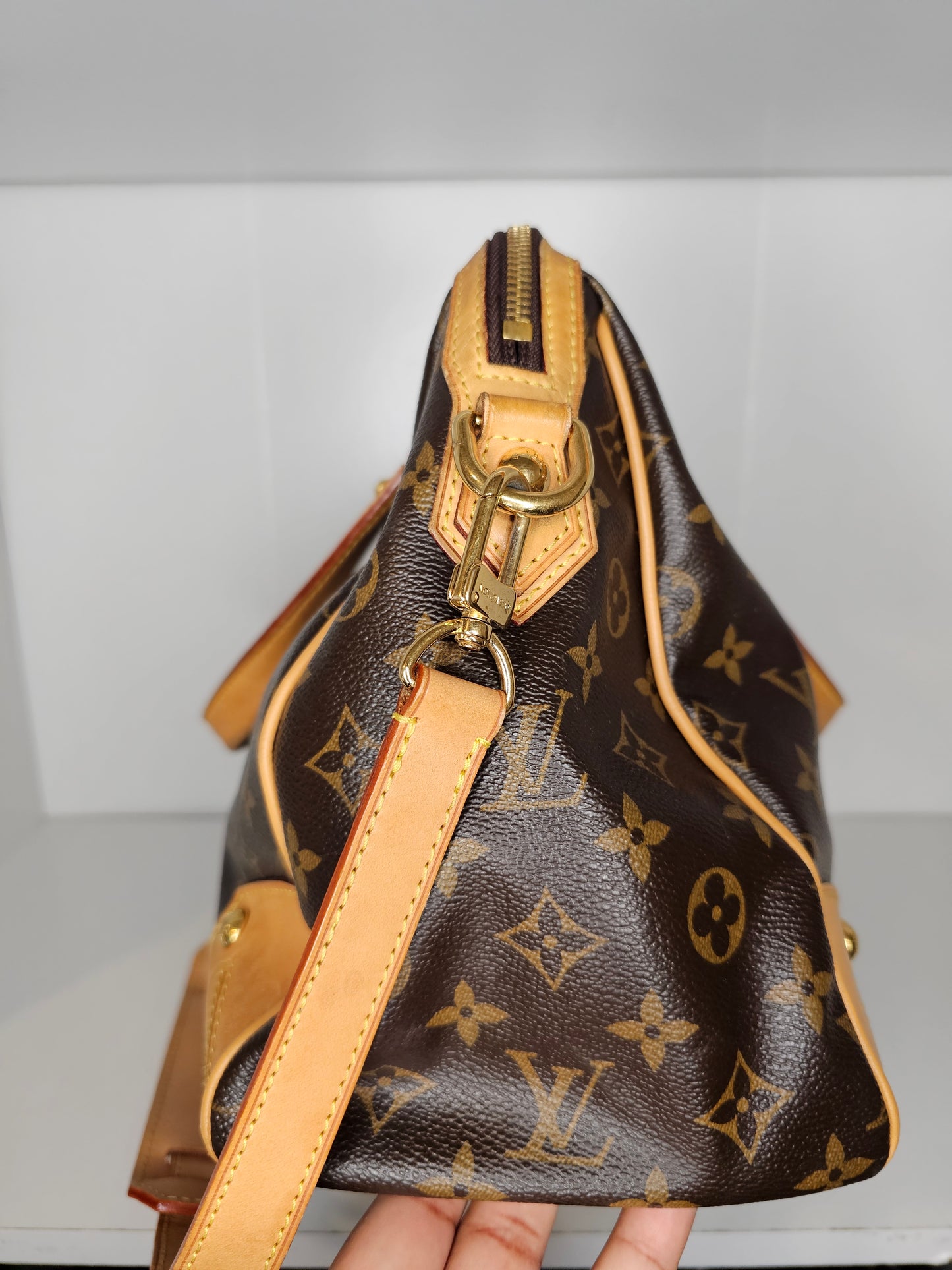 Louis Vuitton Retiro NM PM Shoulder Bag MB0142 (Leather Trim Repaired / Painted)