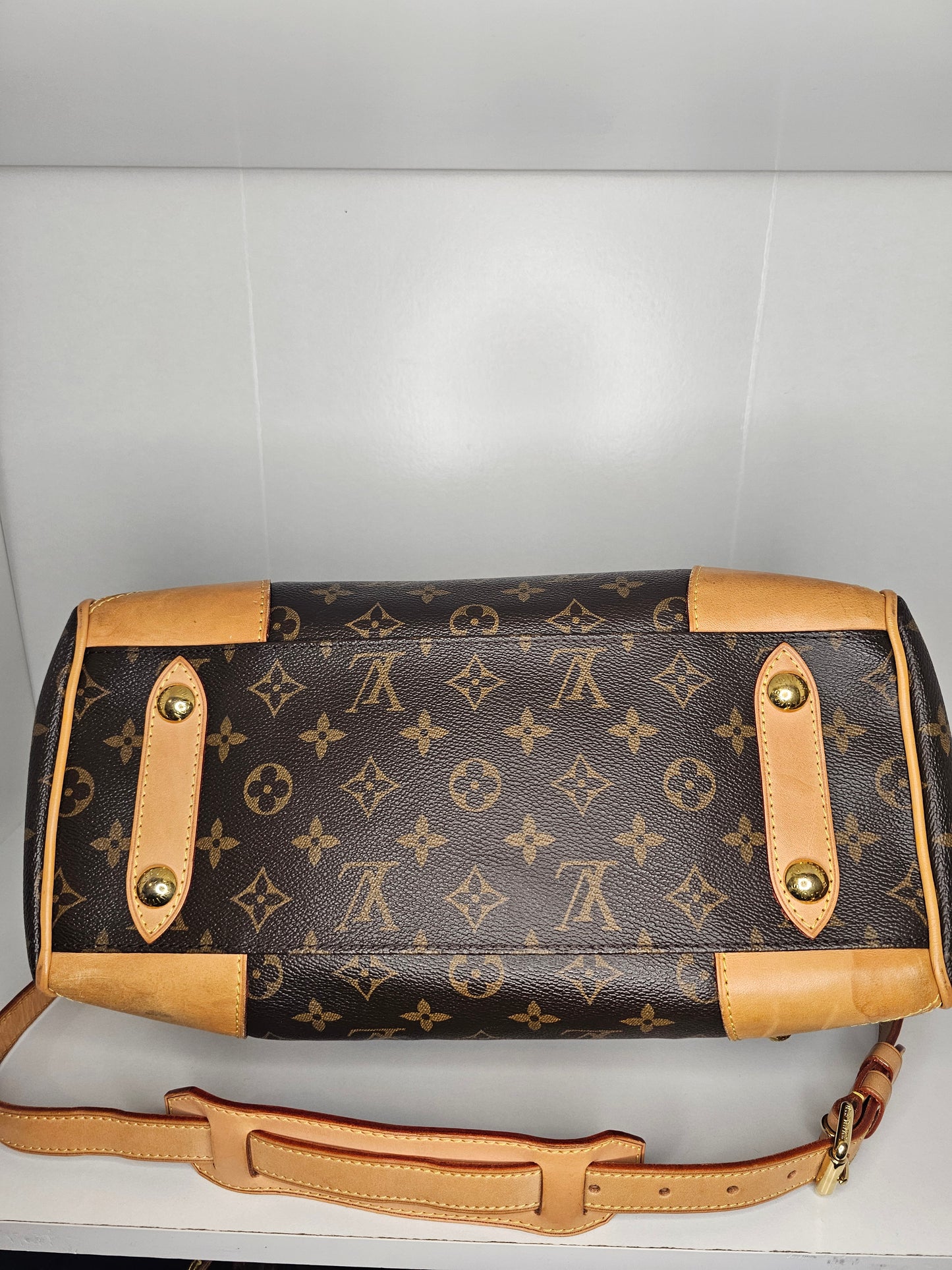 Louis Vuitton Retiro NM PM Shoulder Bag MB0142 (Leather Trim Repaired / Painted)