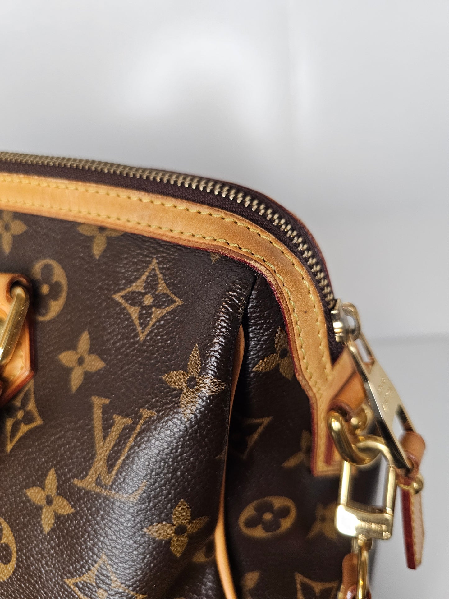 Louis Vuitton Retiro NM PM Shoulder Bag MB0142 (Leather Trim Repaired / Painted)