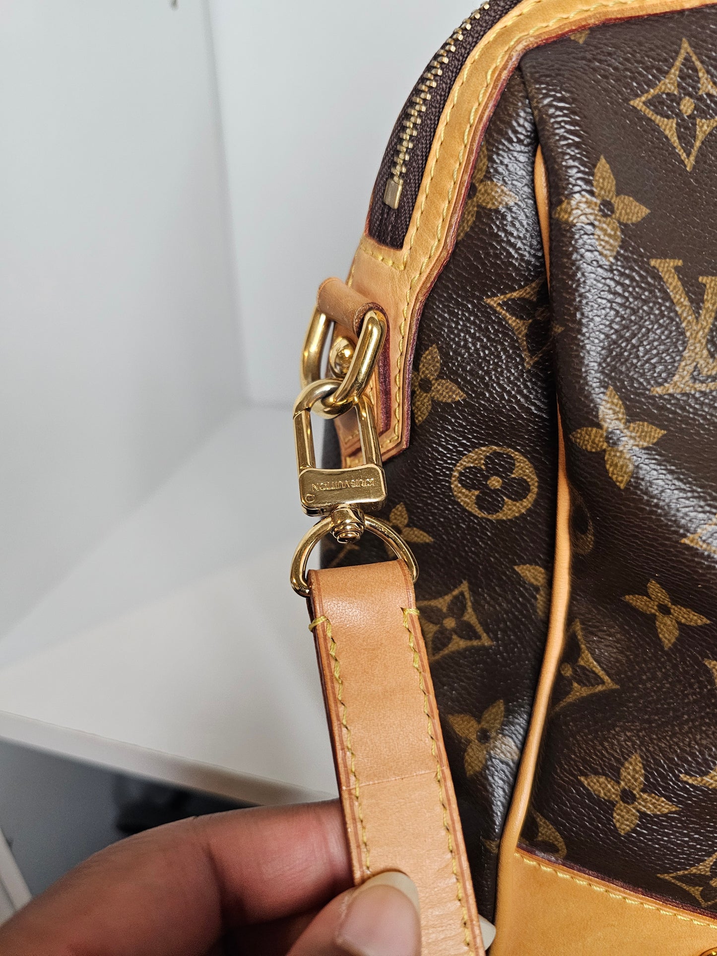 Louis Vuitton Retiro NM PM Shoulder Bag MB0142 (Leather Trim Repaired / Painted)