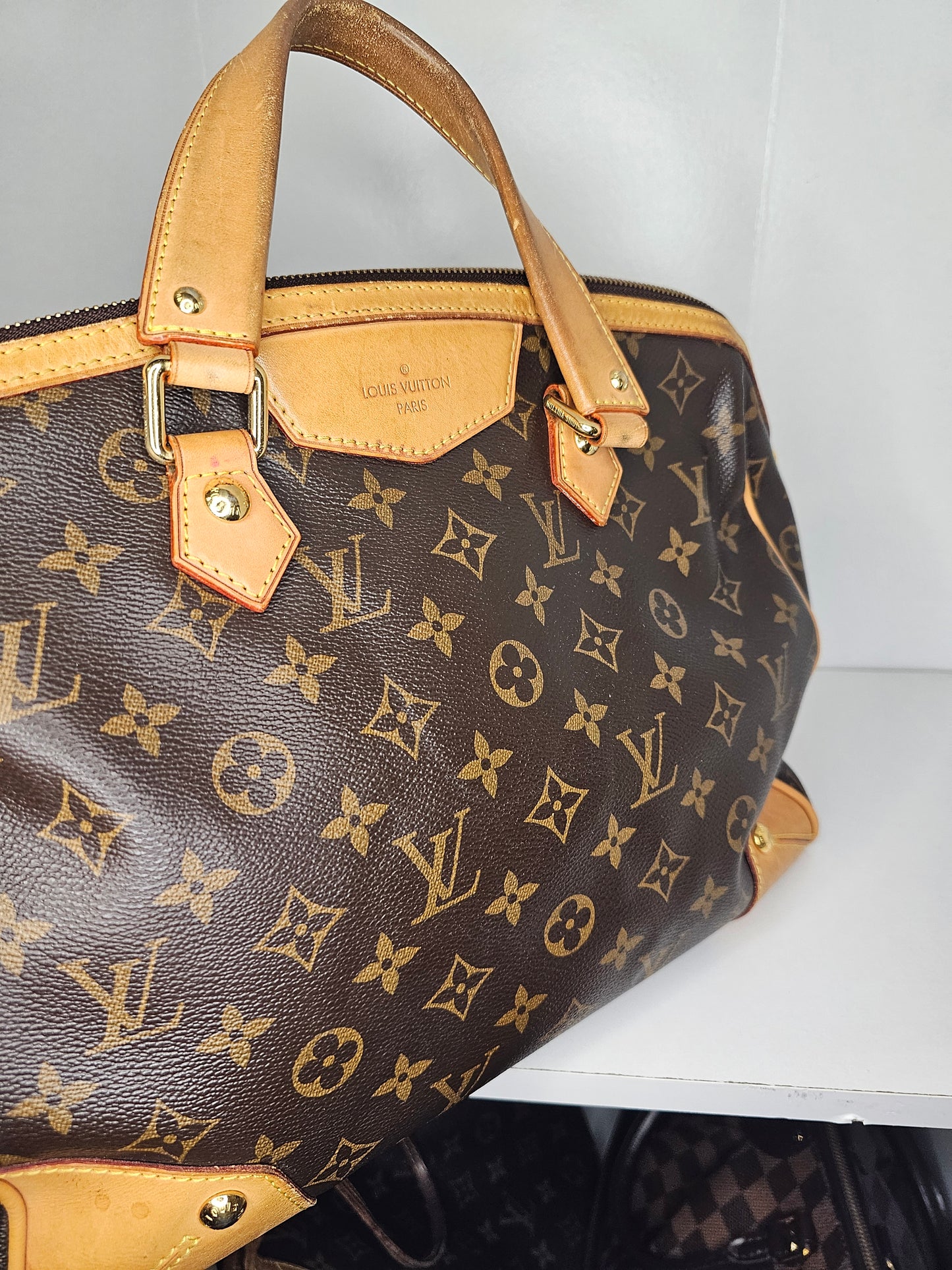 Louis Vuitton Retiro NM PM Shoulder Bag MB0142 (Leather Trim Repaired / Painted)