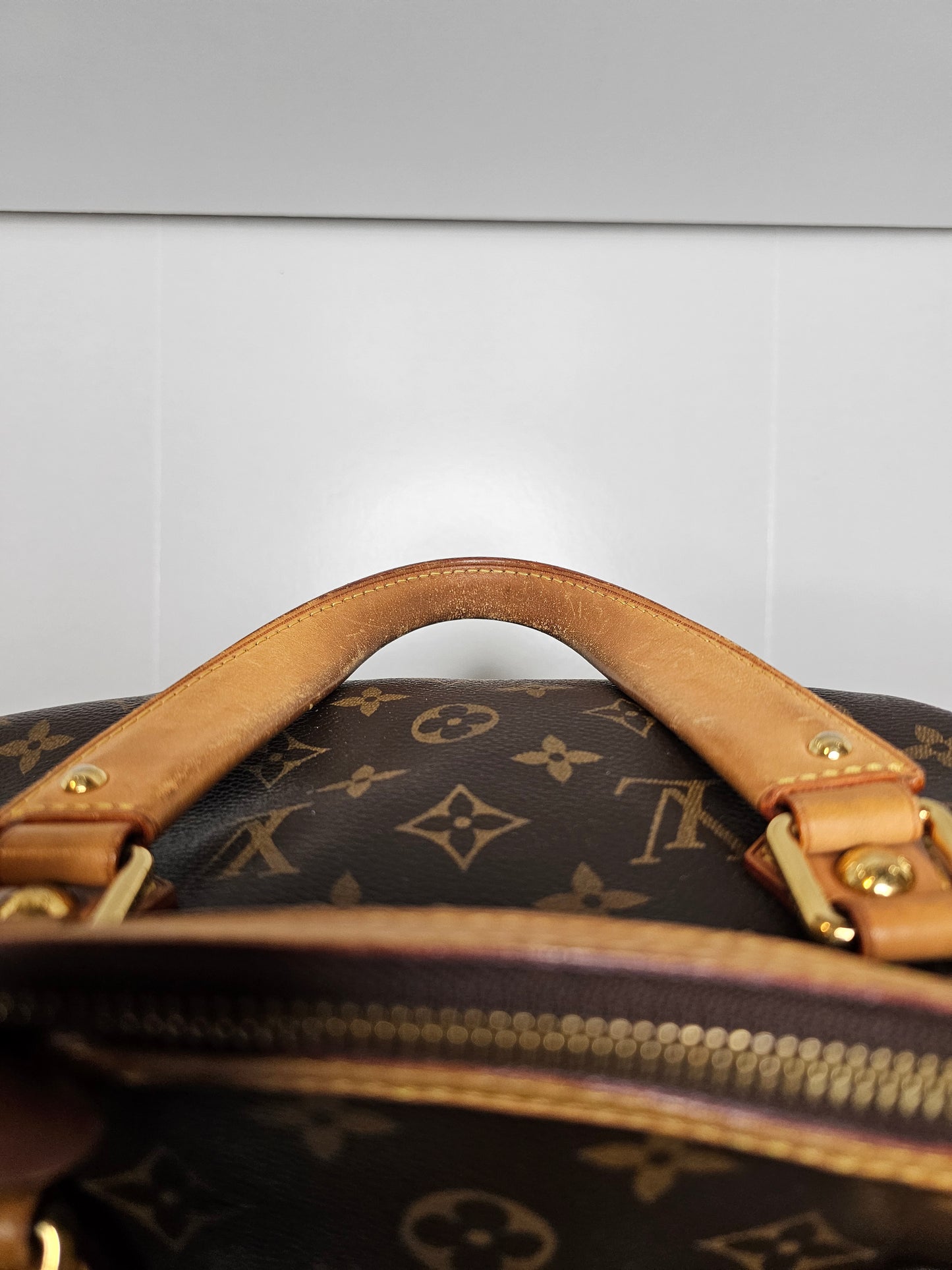 Louis Vuitton Retiro NM PM Shoulder Bag MB0142 (Leather Trim Repaired / Painted)