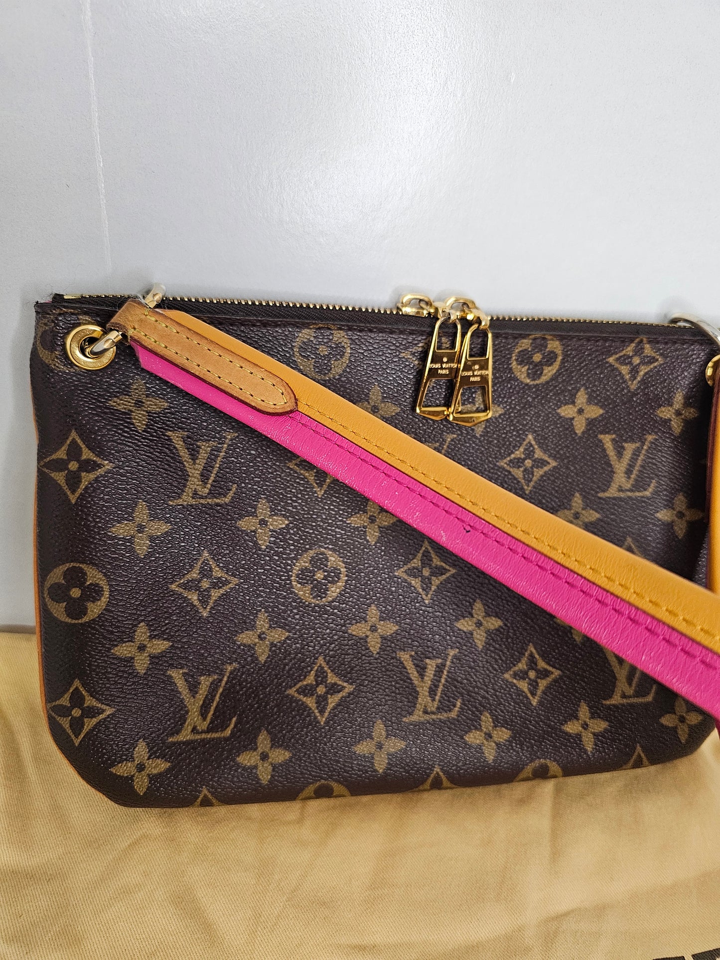 Louis Vuitton Lorette Crossbody Pink / Yellow GI3167