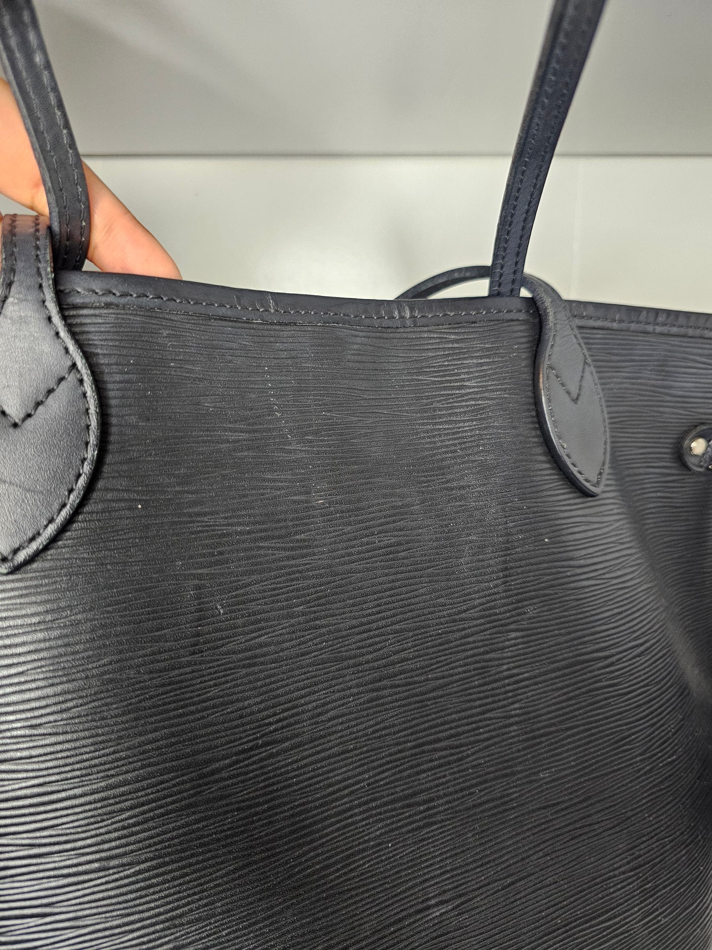 Louis Vuitton Black Epi Neverfull MM & Pochette UB0148