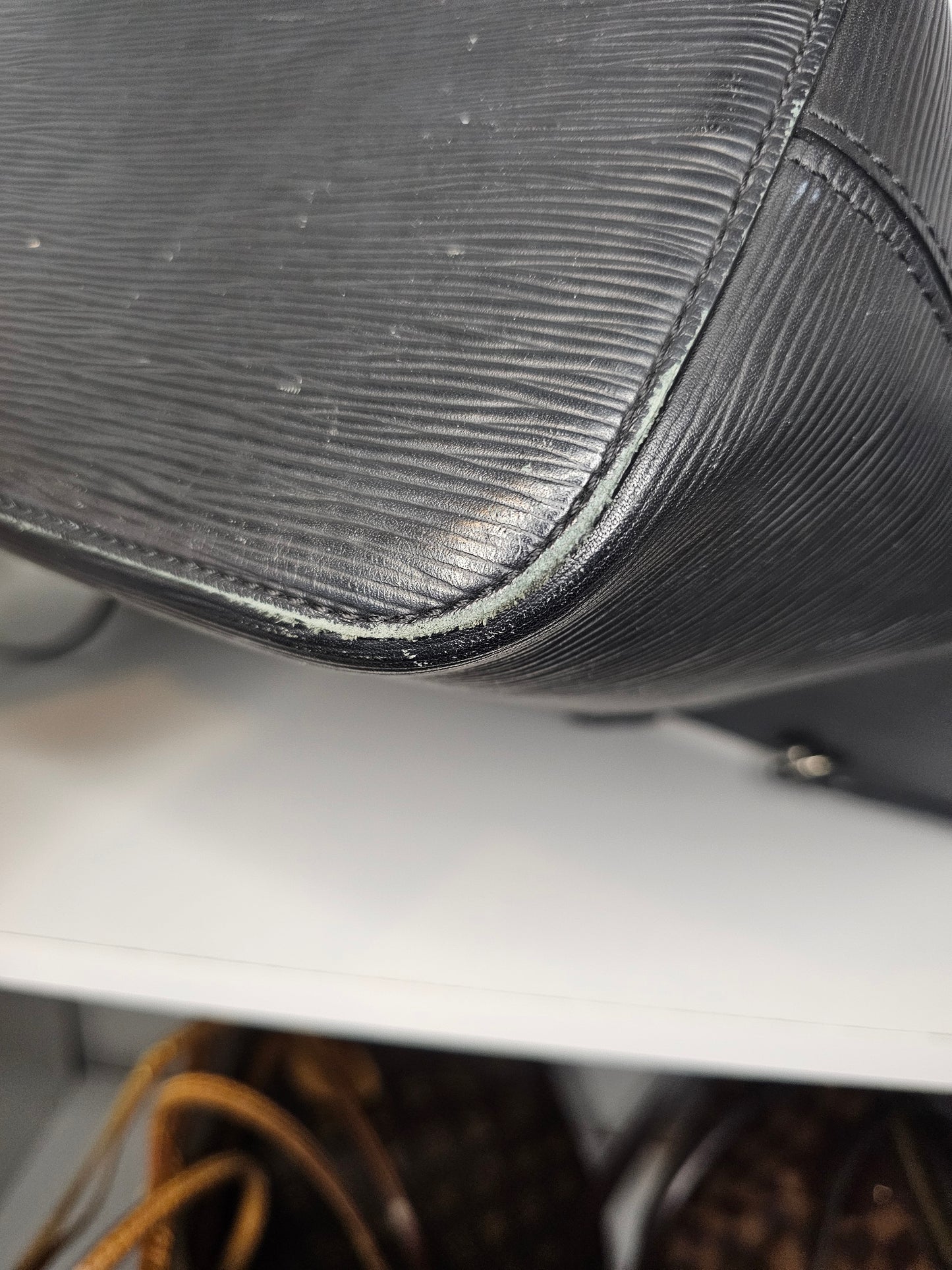 Louis Vuitton Black Epi Neverfull MM & Pochette UB0148