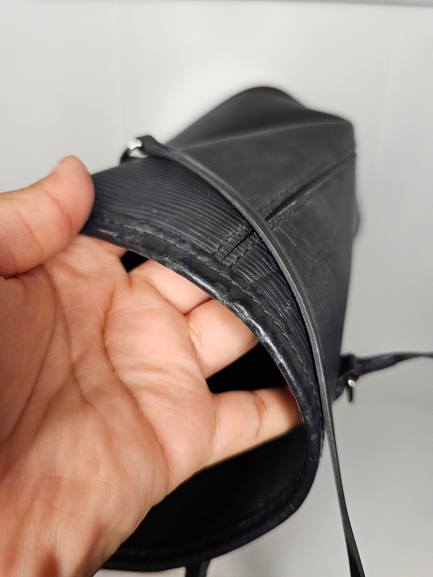 Louis Vuitton Black Epi Neverfull MM & Pochette UB0148