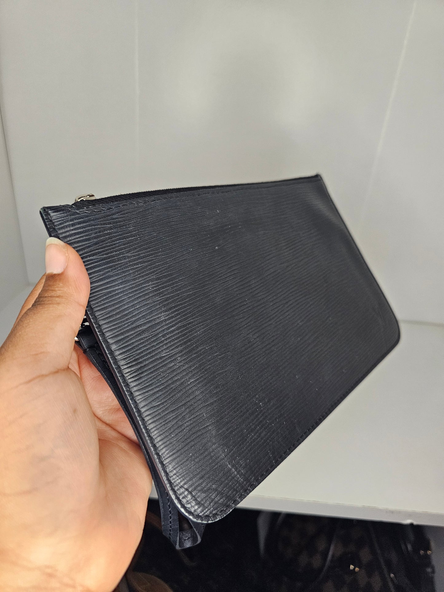 Louis Vuitton Black Epi Neverfull MM & Pochette UB0148
