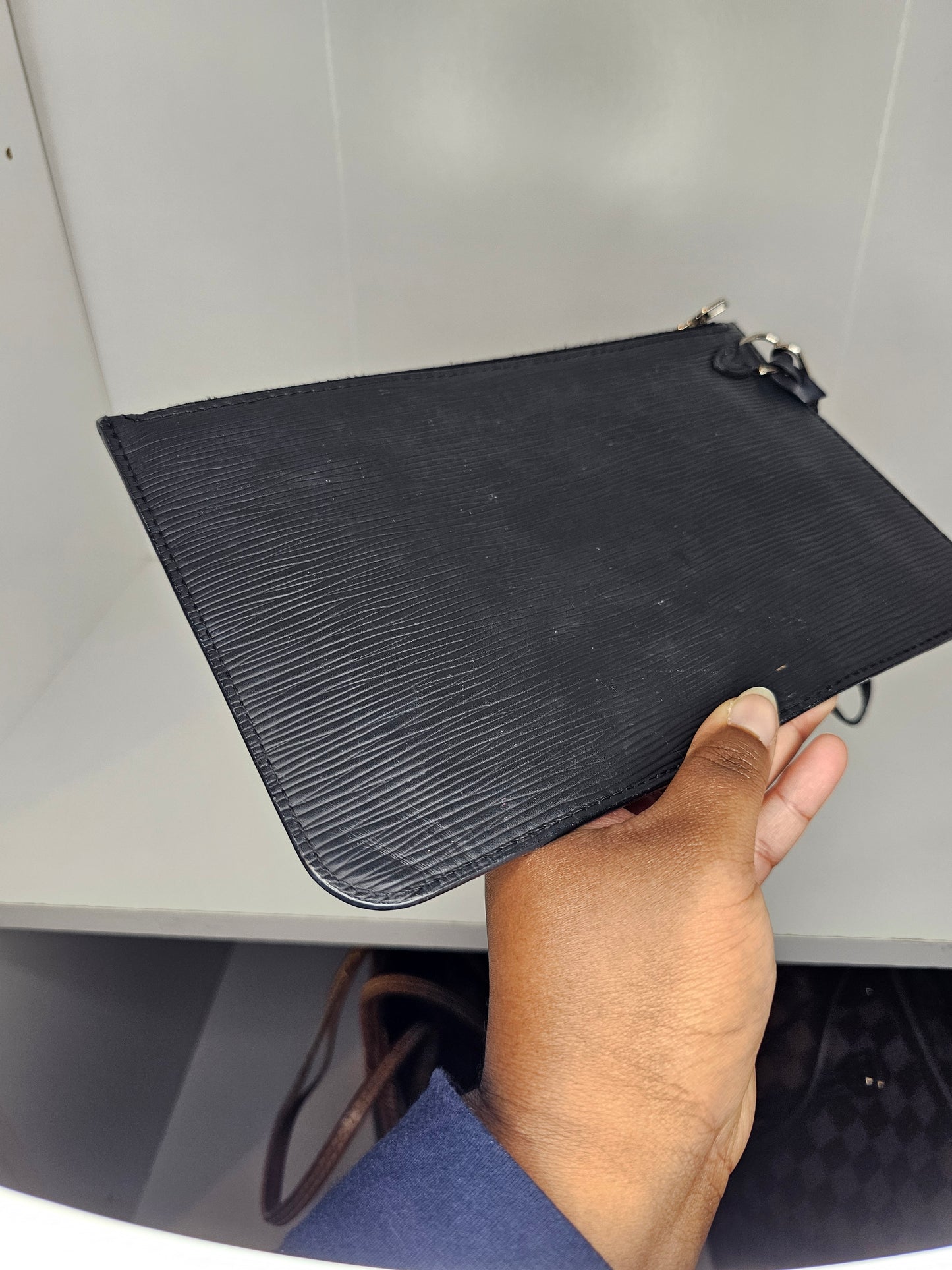 Louis Vuitton Black Epi Neverfull MM & Pochette UB0148