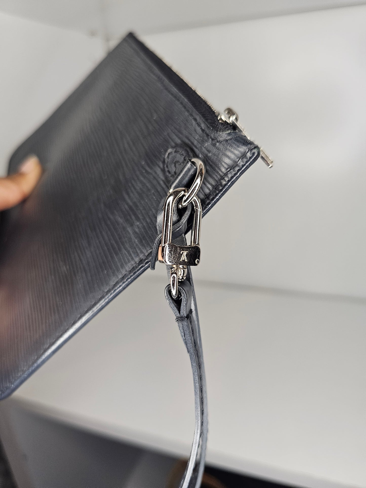 Louis Vuitton Black Epi Neverfull MM & Pochette UB0148