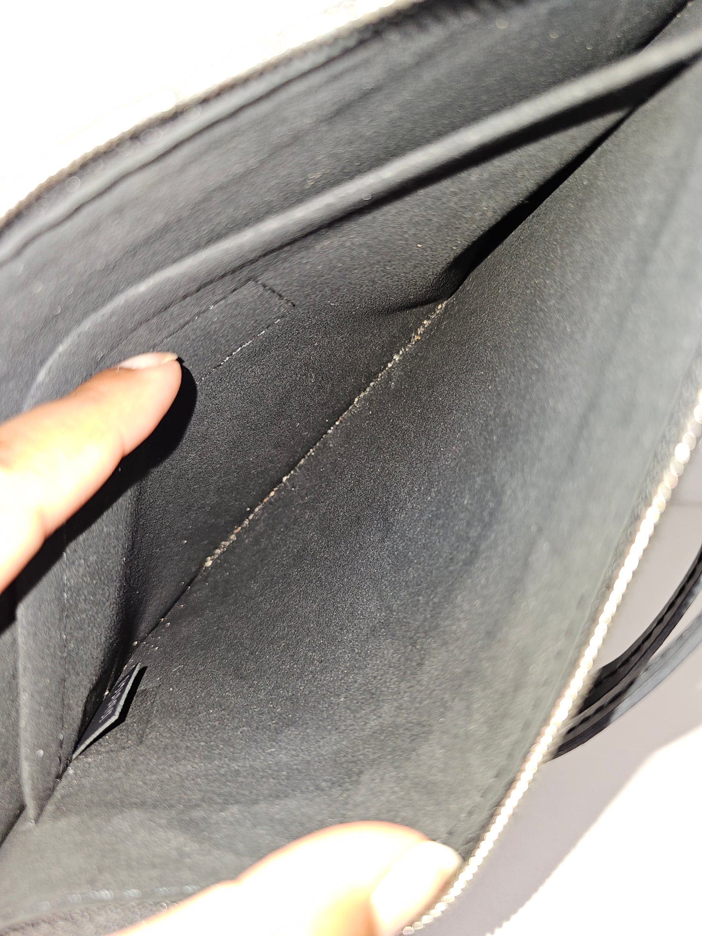Louis Vuitton Black Epi Neverfull MM & Pochette UB0148
