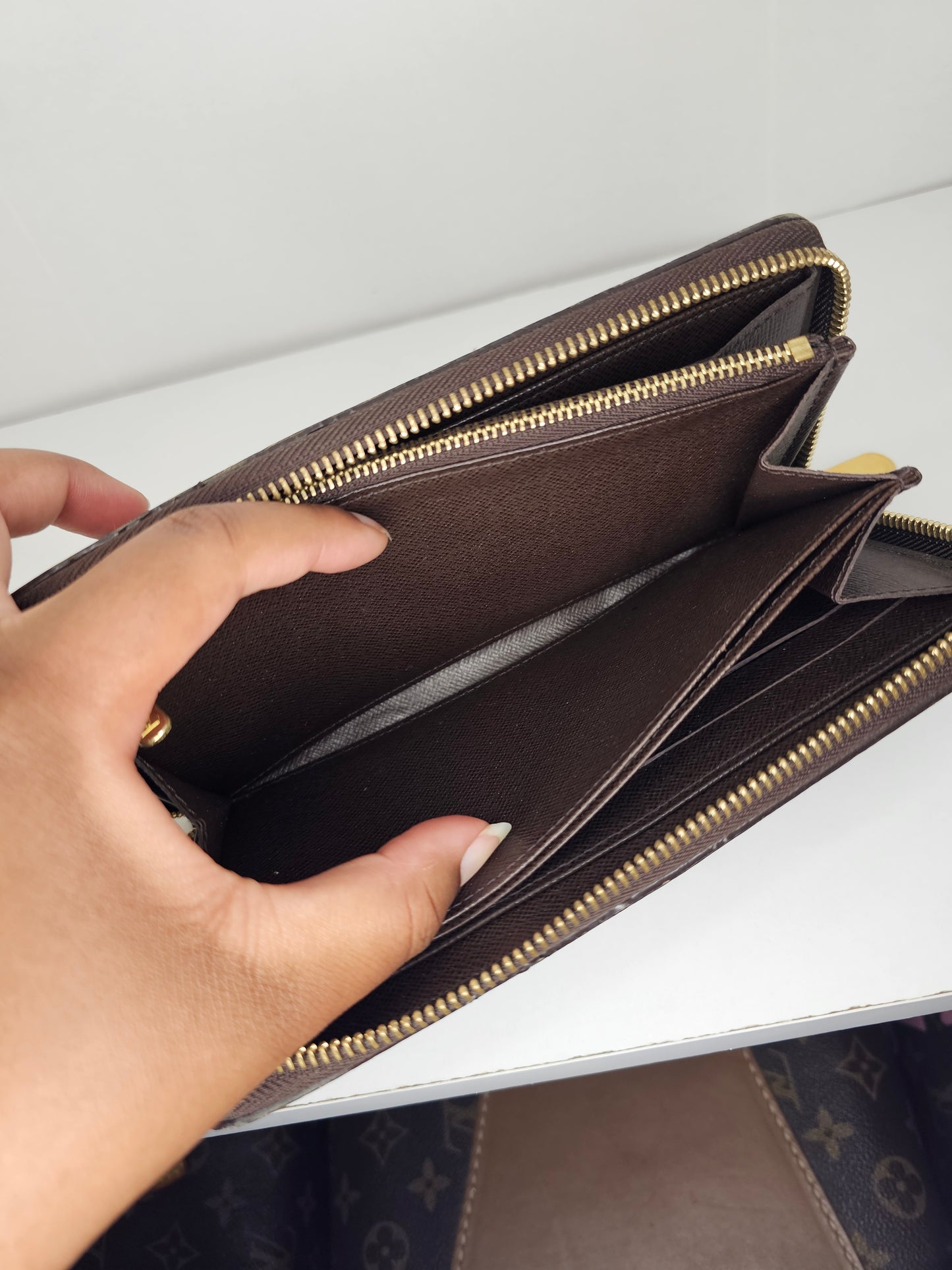 Louis Vuitton Damier Ebene Zippy Wallet SD5102