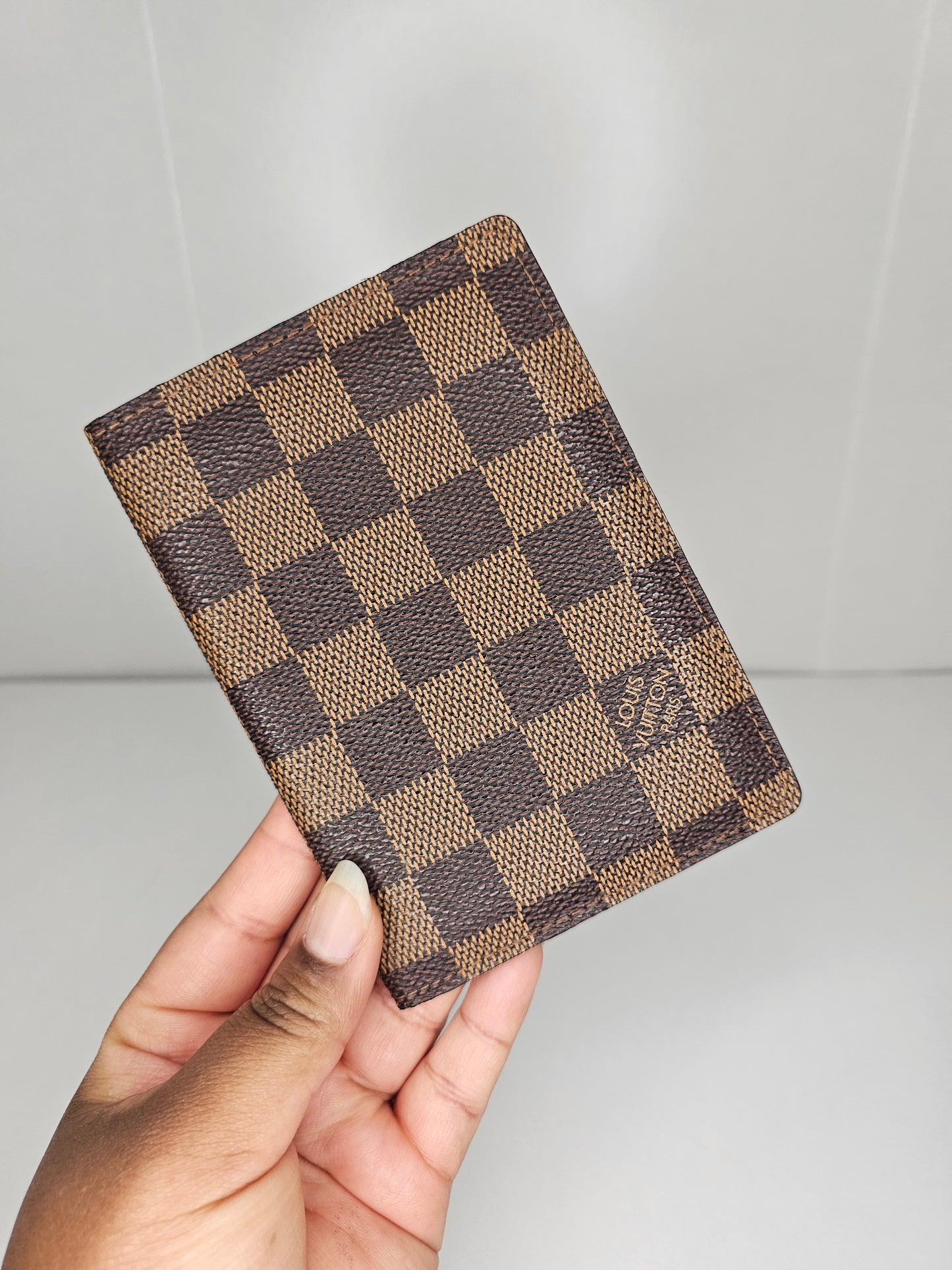 Louis Vuitton Damier Ebene Passport Cover CA0014