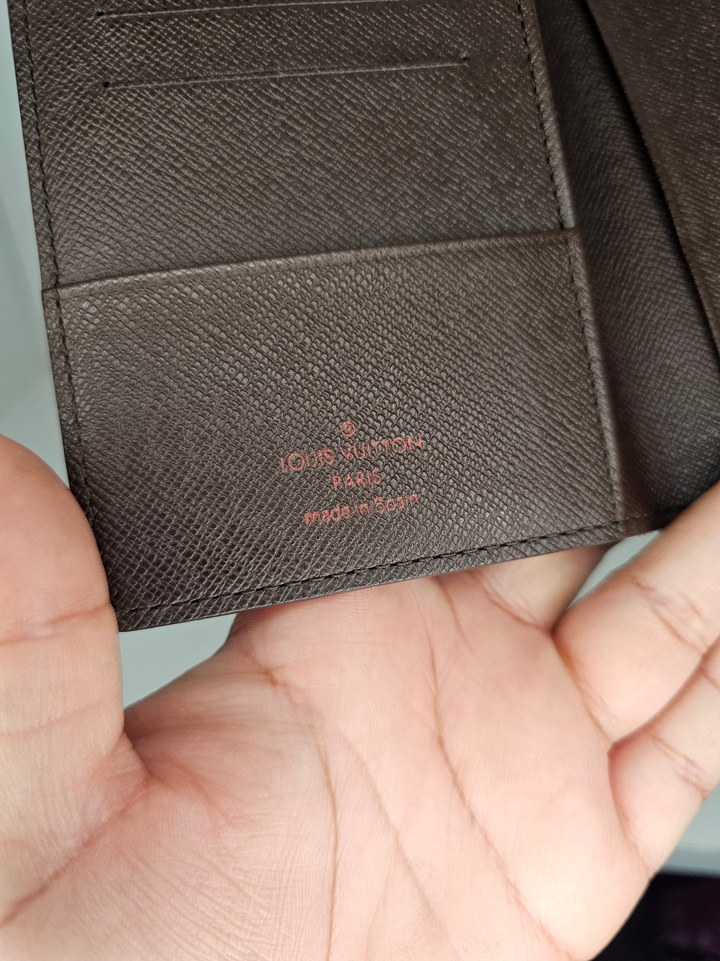 Louis Vuitton Damier Ebene Passport Cover CA0014