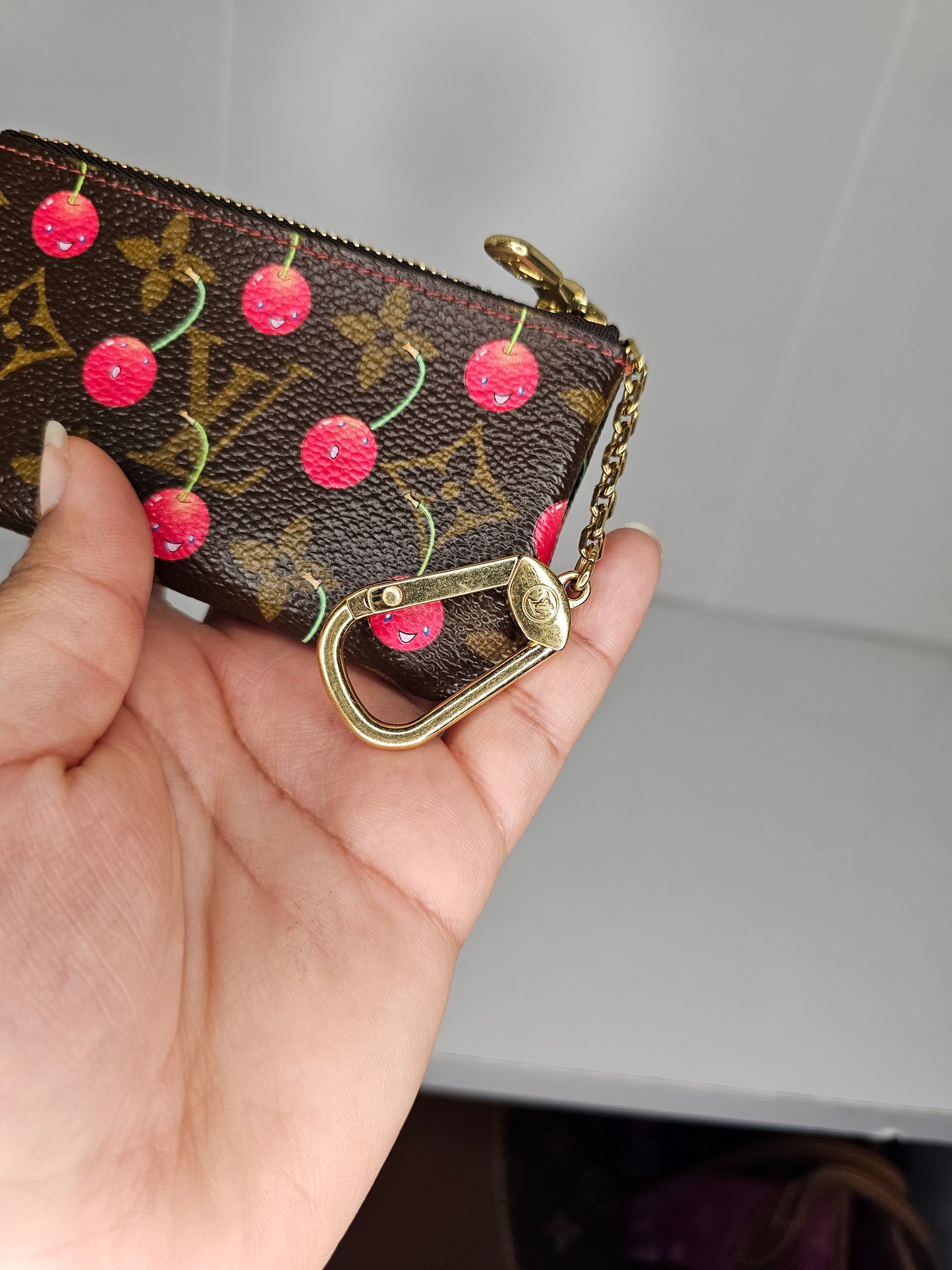 Louis Vuitton Vintage Cherry Key Pouch SP1024