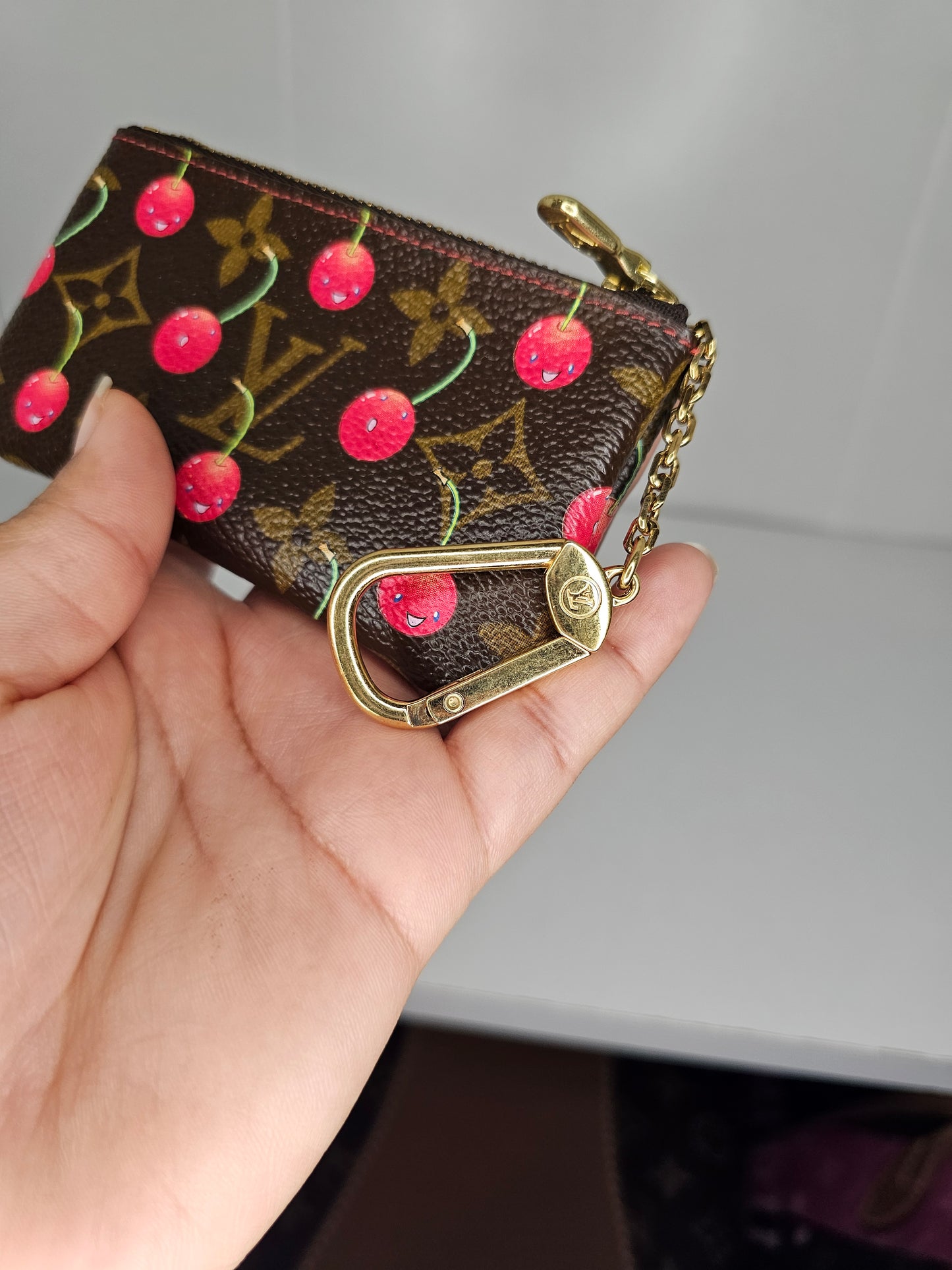 Louis Vuitton Vintage Cherry Key Pouch SP1024
