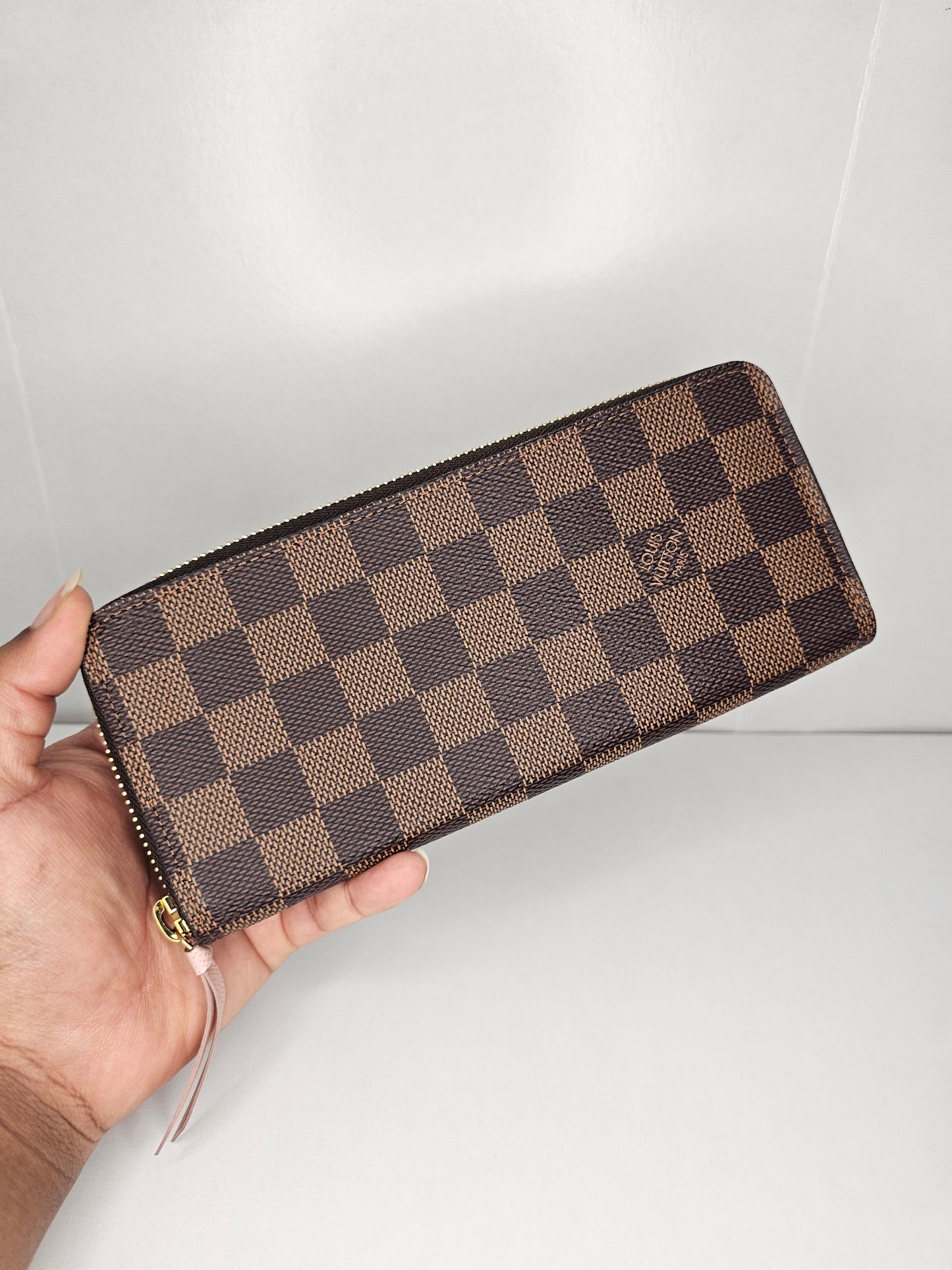 Louis Vuitton Pink Damier Ebene Clemence SD4119