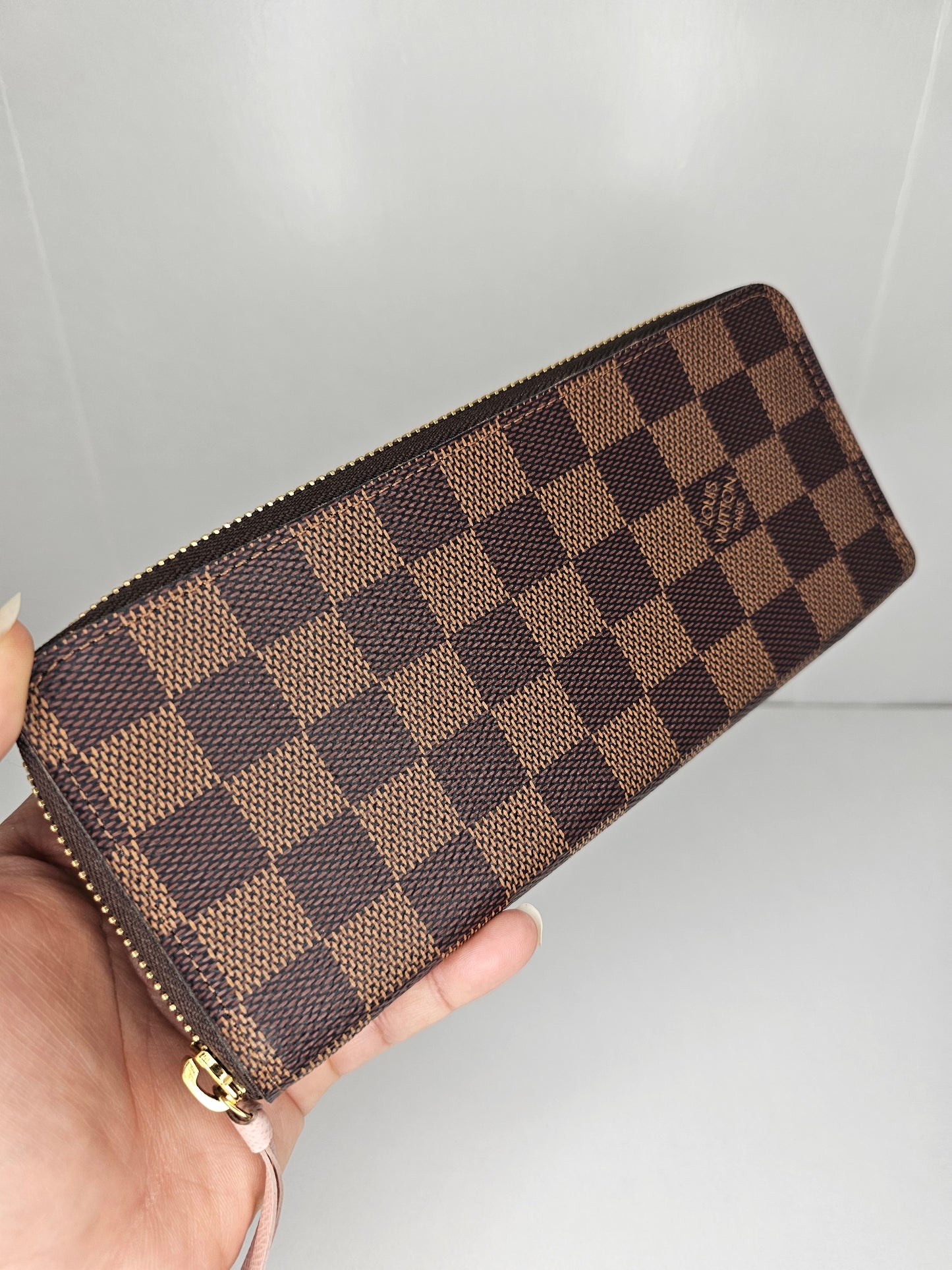 Louis Vuitton Pink Damier Ebene Clemence SD4119