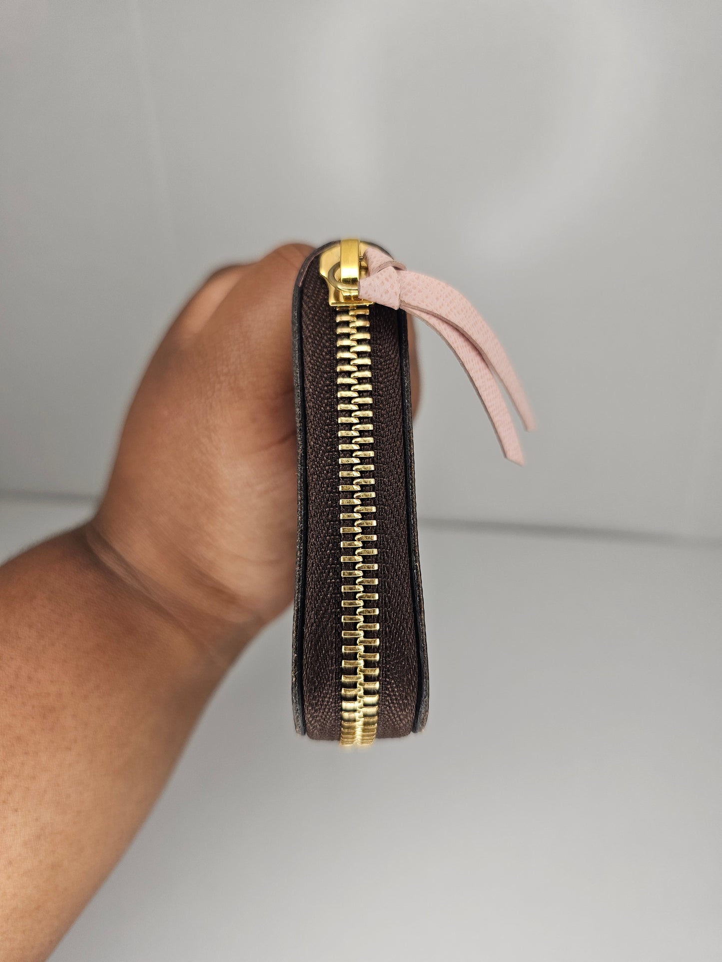 Louis Vuitton Pink Damier Ebene Clemence SD4119