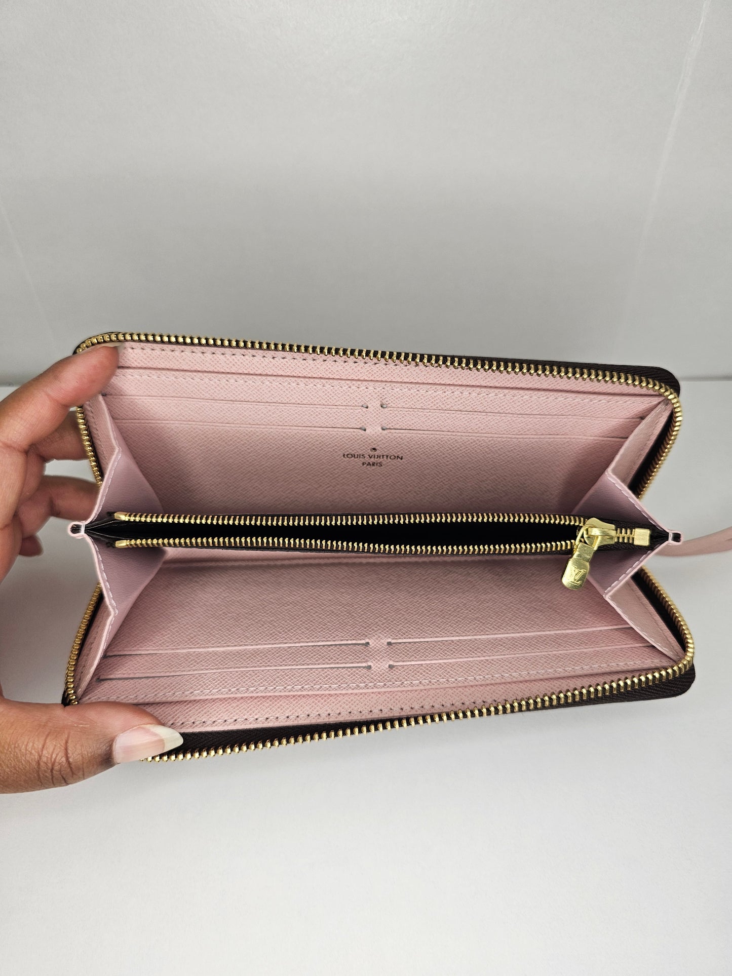 Louis Vuitton Pink Damier Ebene Clemence SD4119