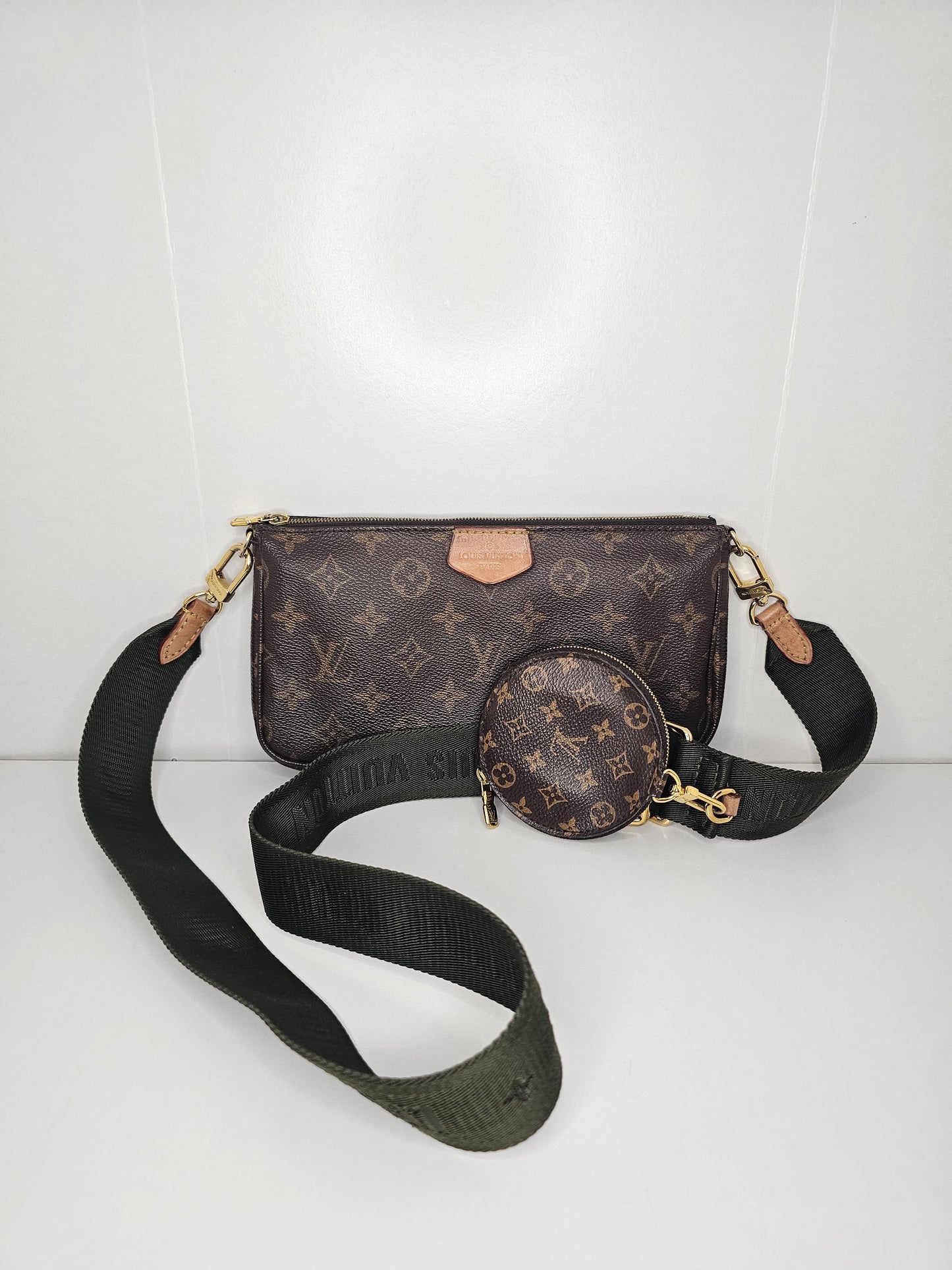 Louis Vuitton Green Multi Pochette Accessoires SD2260 ⚠️