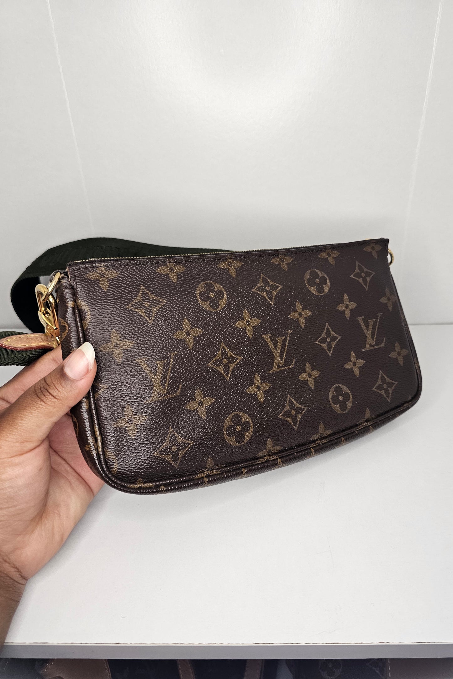 Louis Vuitton Green Multi Pochette Accessoires SD2260 ⚠️