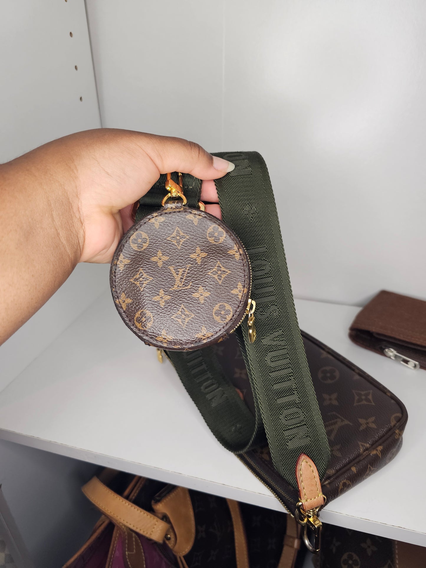 Louis Vuitton Green Multi Pochette Accessoires SD2260 ⚠️