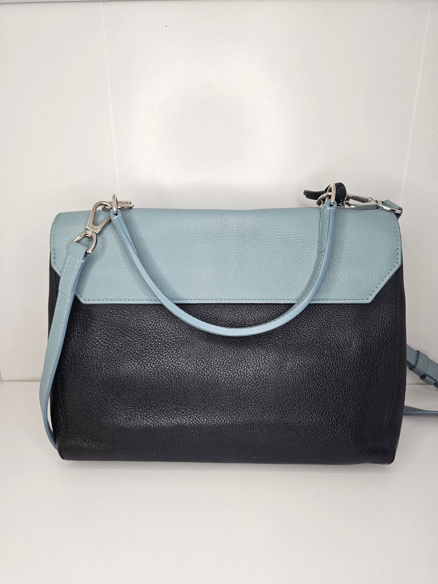 Louis Vuitton Calfskin Lockme II Blue Black Crossbody FL5106