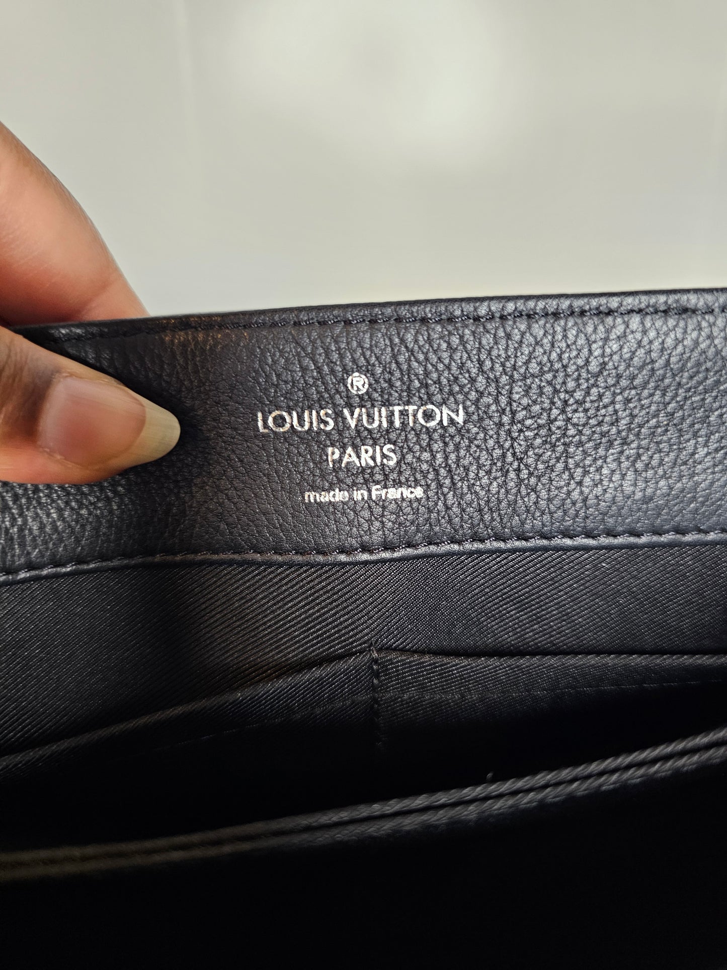 Louis Vuitton Calfskin Lockme II Blue Black Crossbody FL5106