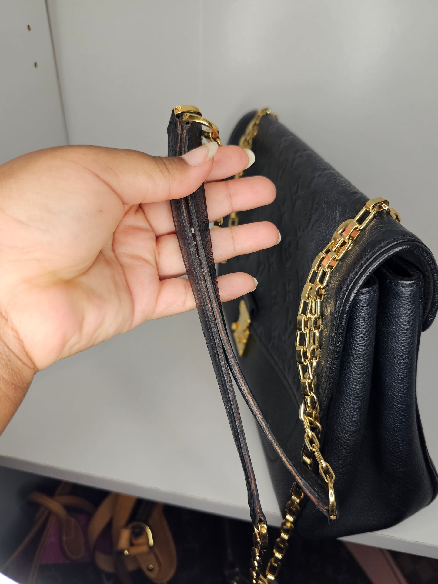 Louis Vuitton Empreinte Black Saint Germain MM SP4154