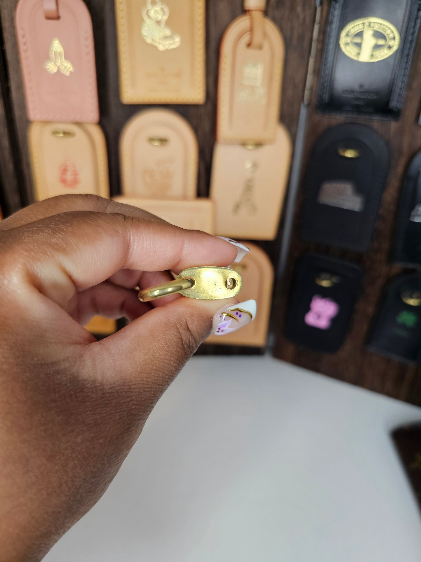 Louis Vuitton Lock and Key Set Gold Brass #314