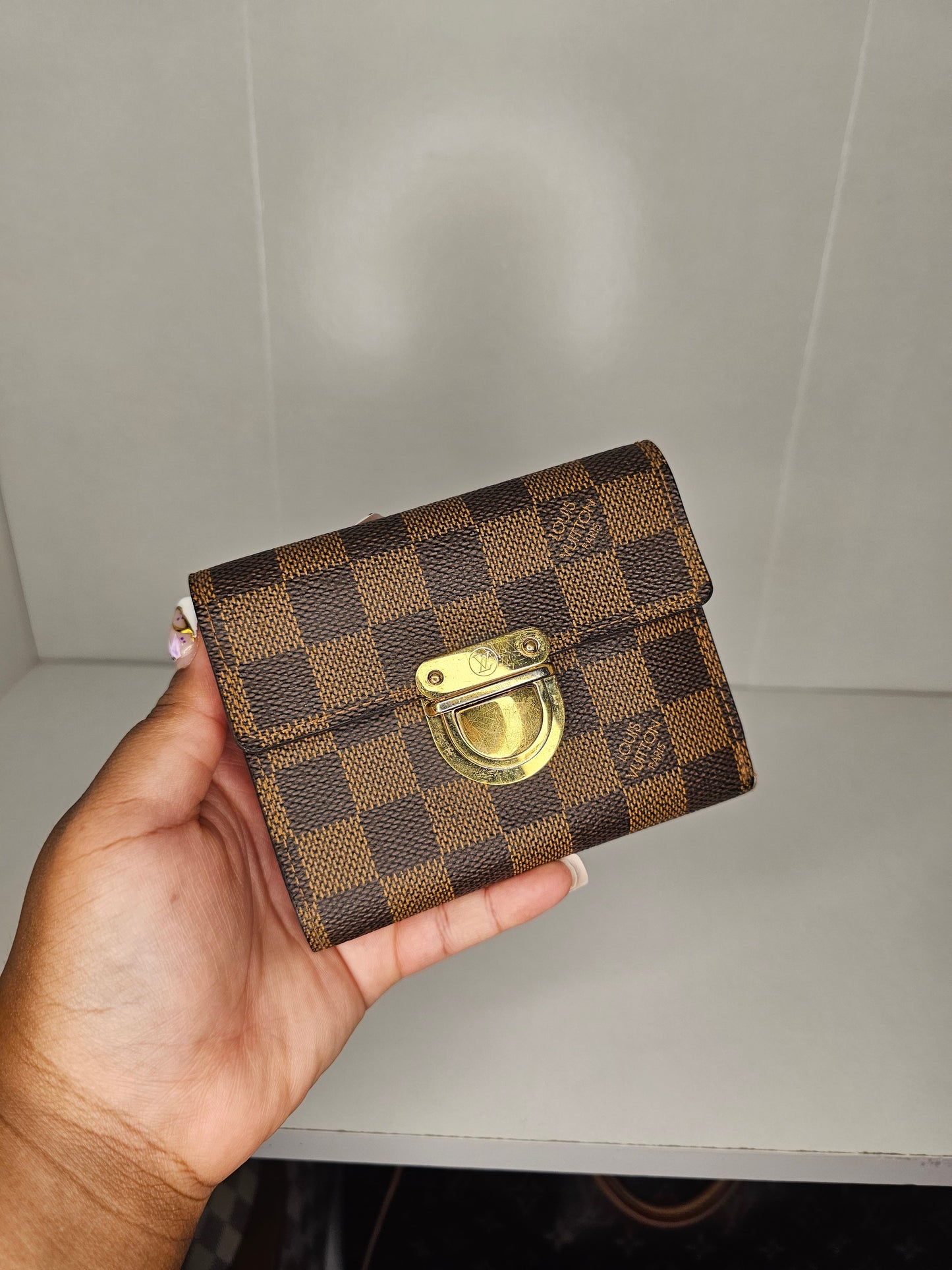 Louis Vuitton Damier Ebene Koala Wallet CA2058