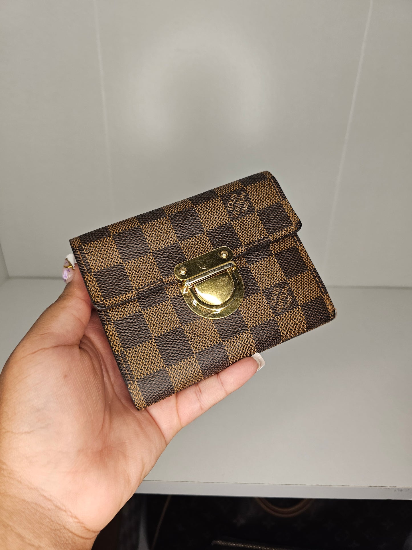Louis Vuitton Damier Ebene Koala Wallet CA2058
