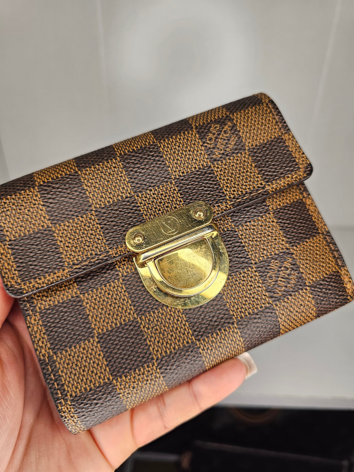 Louis Vuitton Damier Ebene Koala Wallet CA2058
