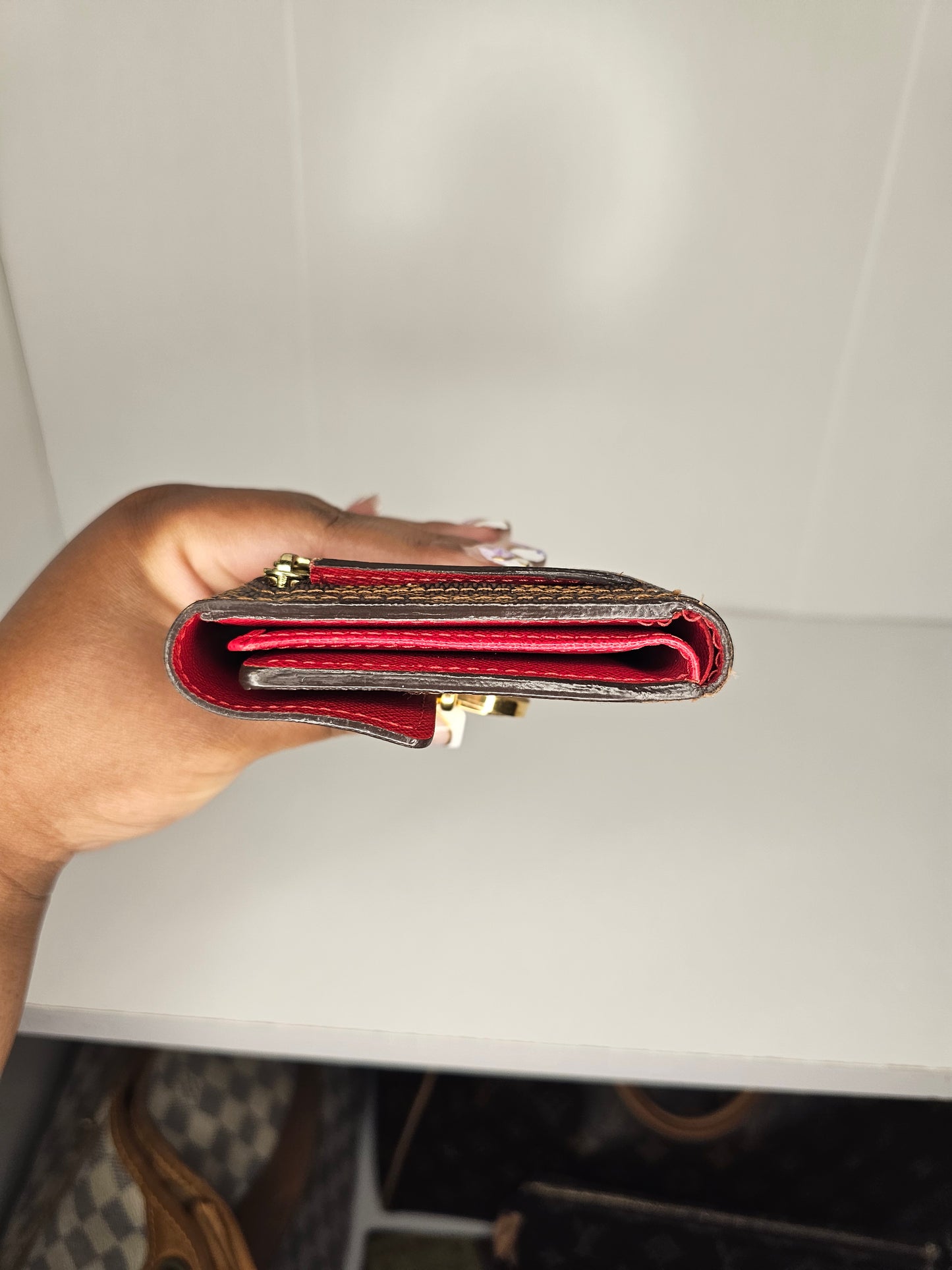 Louis Vuitton Damier Ebene Koala Wallet CA2058