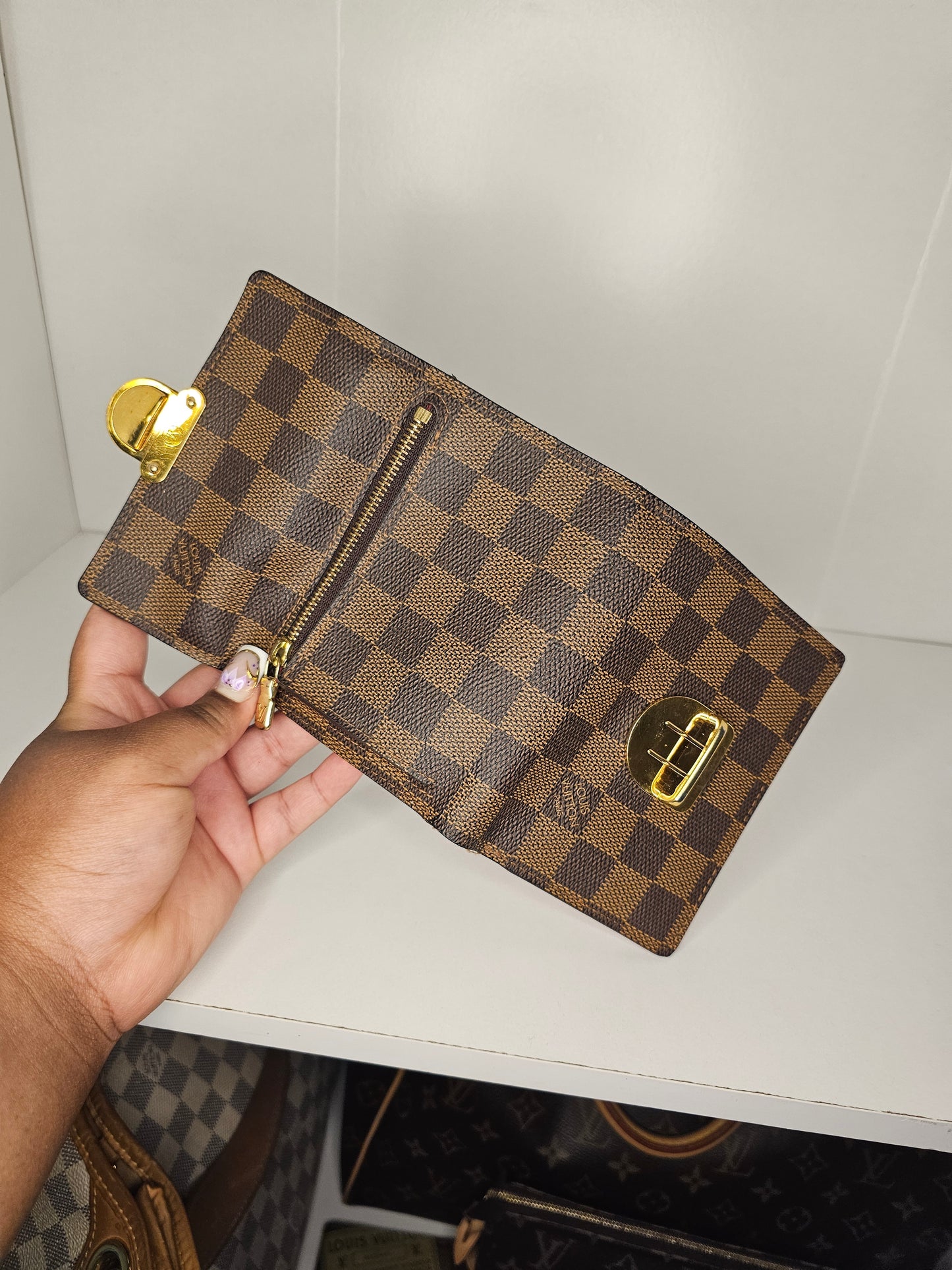 Louis Vuitton Damier Ebene Koala Wallet CA2058