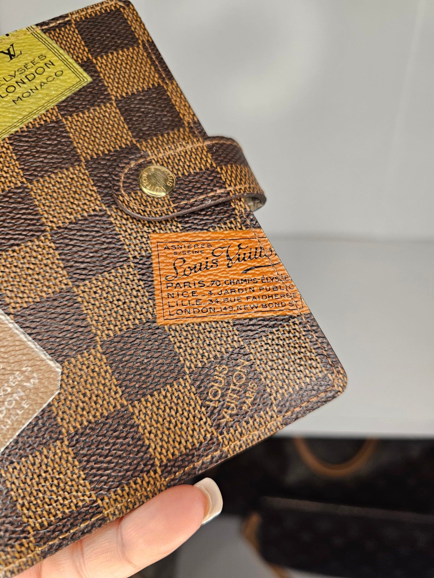 Louis Vuitton Damier Ebene Trunks and Bags Agenda PM SP2099