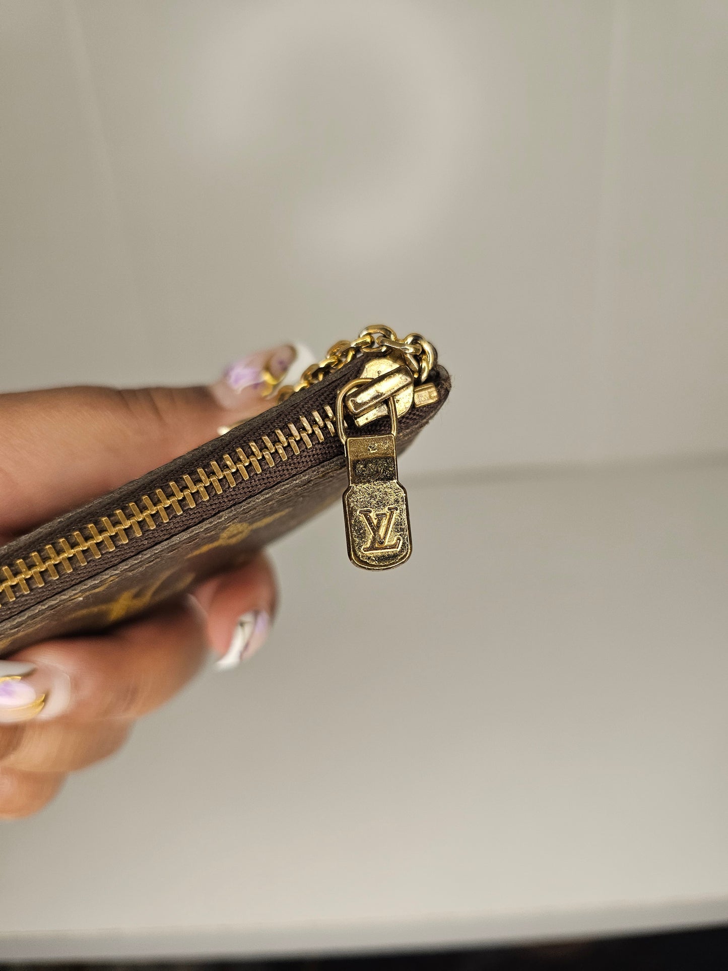 Louis Vuitton Monogram Vintage Key Pouch 881 ET