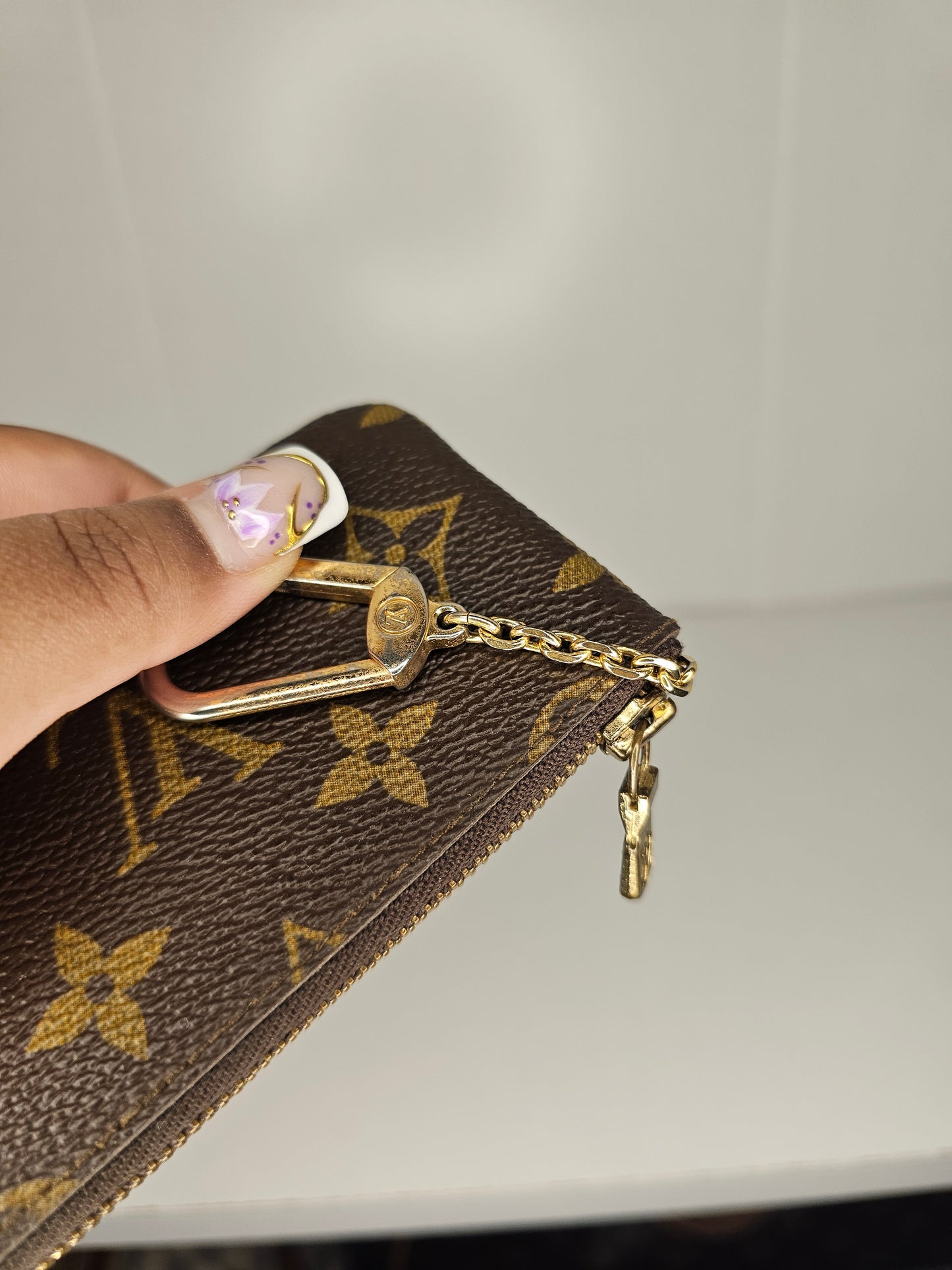 Louis Vuitton Monogram Vintage Key Pouch 881 ET