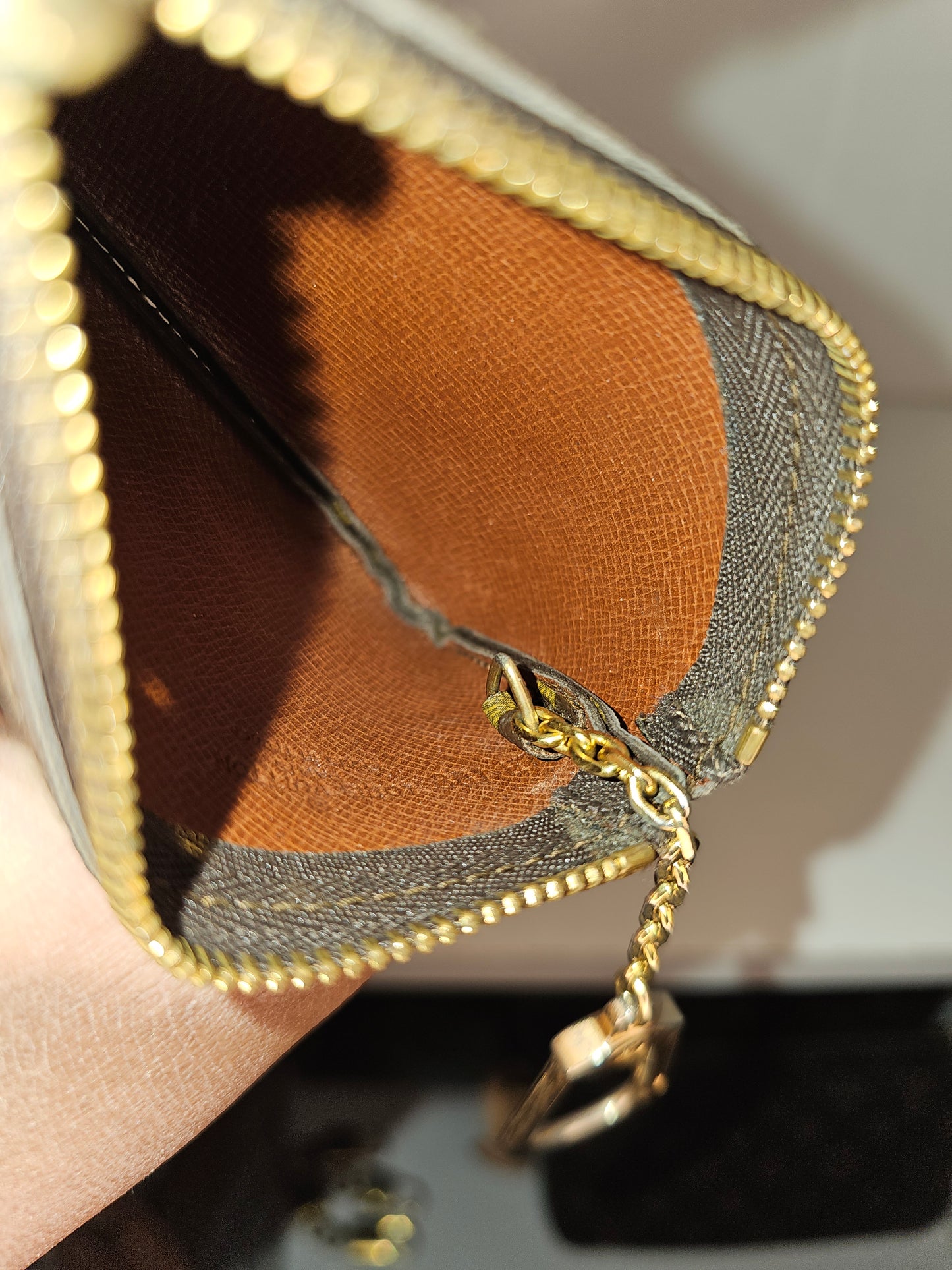 Louis Vuitton Monogram Vintage Key Pouch 881 ET