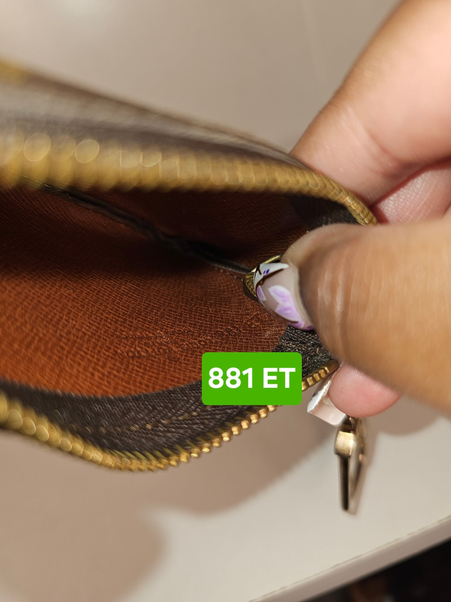 Louis Vuitton Monogram Vintage Key Pouch 881 ET