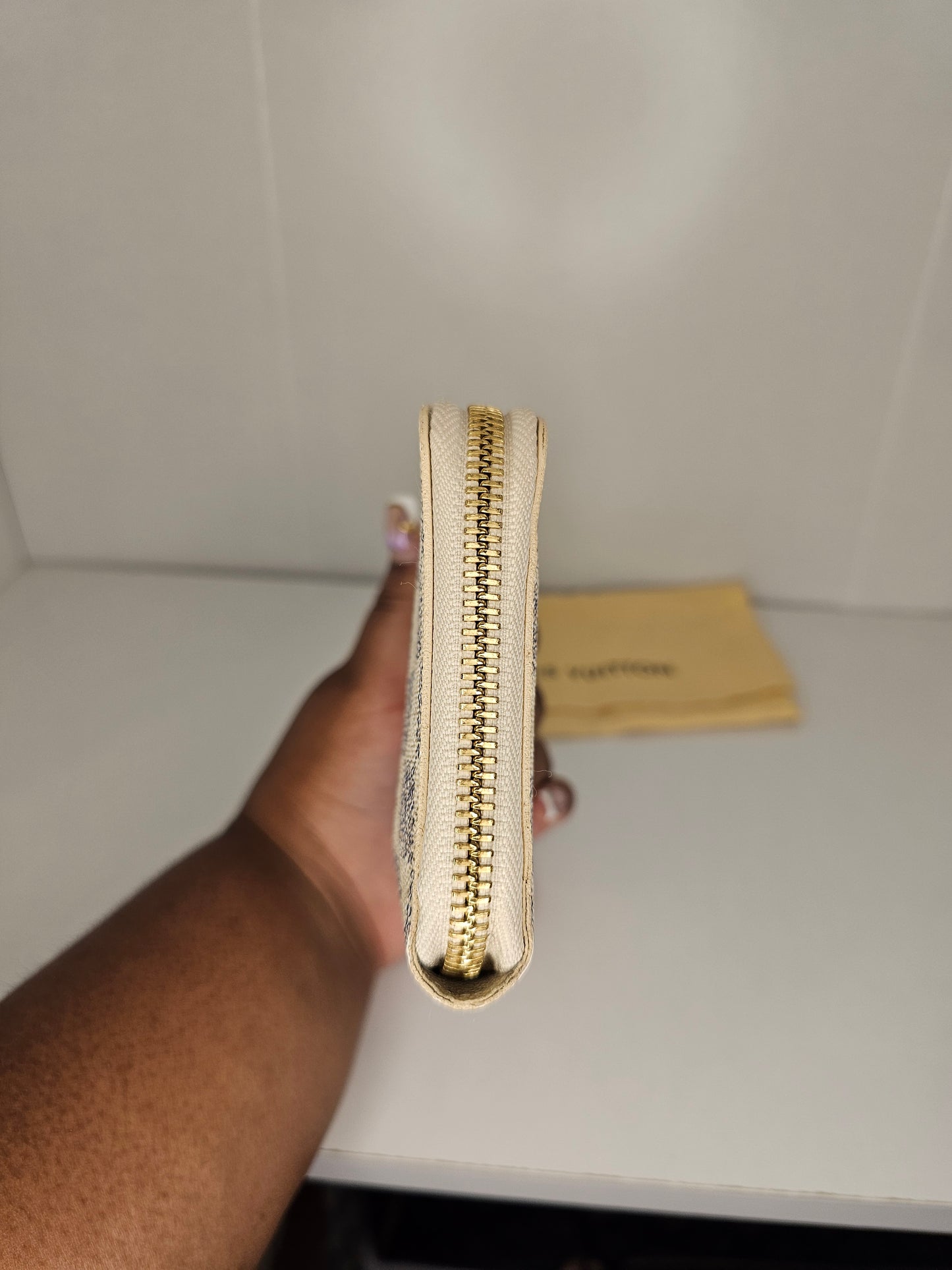 Louis Vuitton Damier Azur Zippy Compact Wallet MI1142
