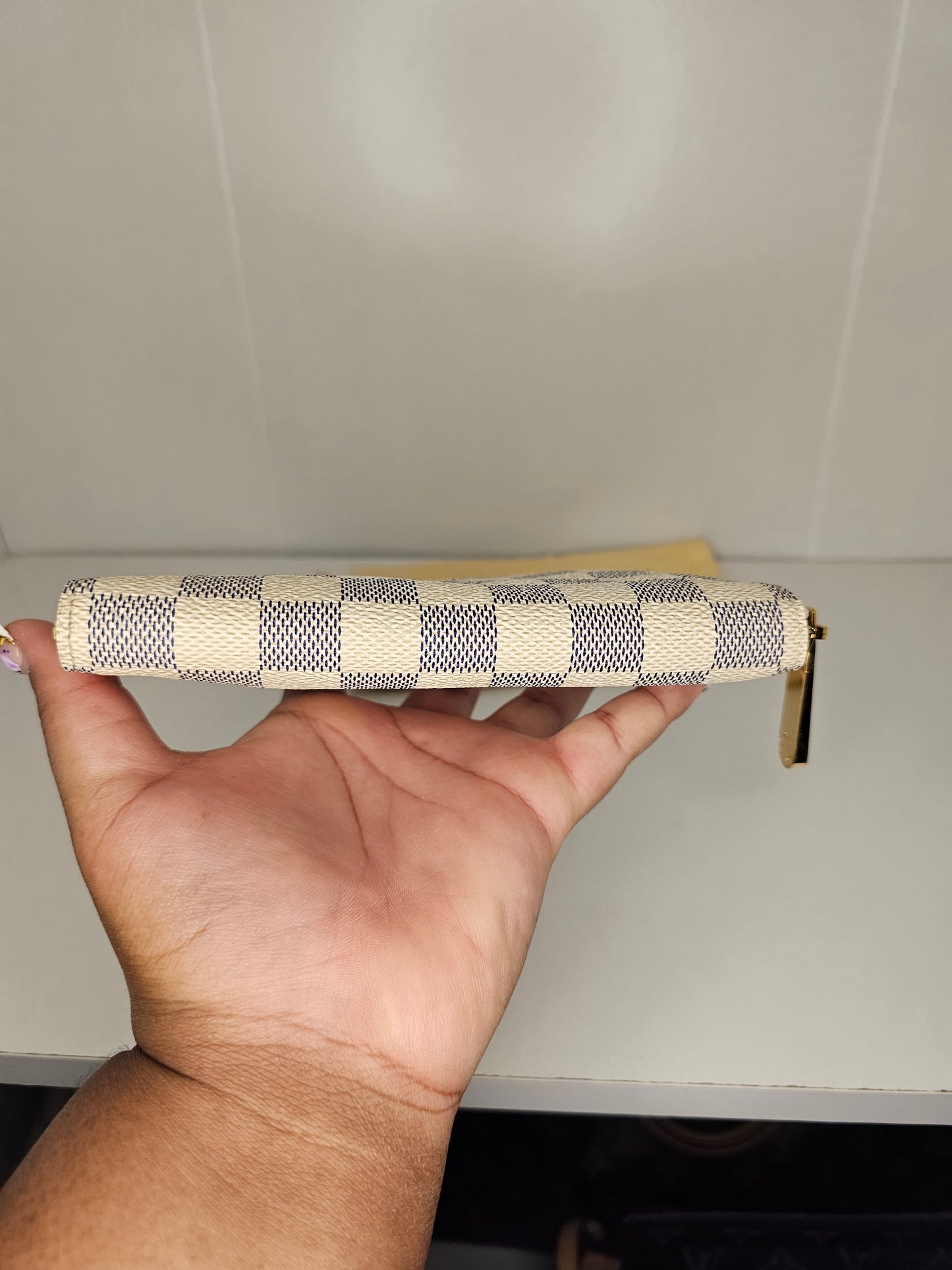 Louis Vuitton Damier Azur Zippy Compact Wallet MI1142