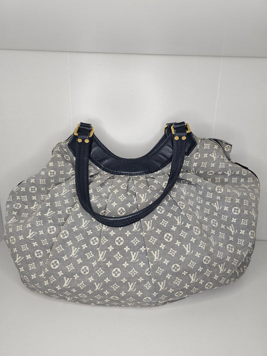 Louis Vuitton Monogram Mini Lin Blue Fantaisie Shoulder Bag TR0141