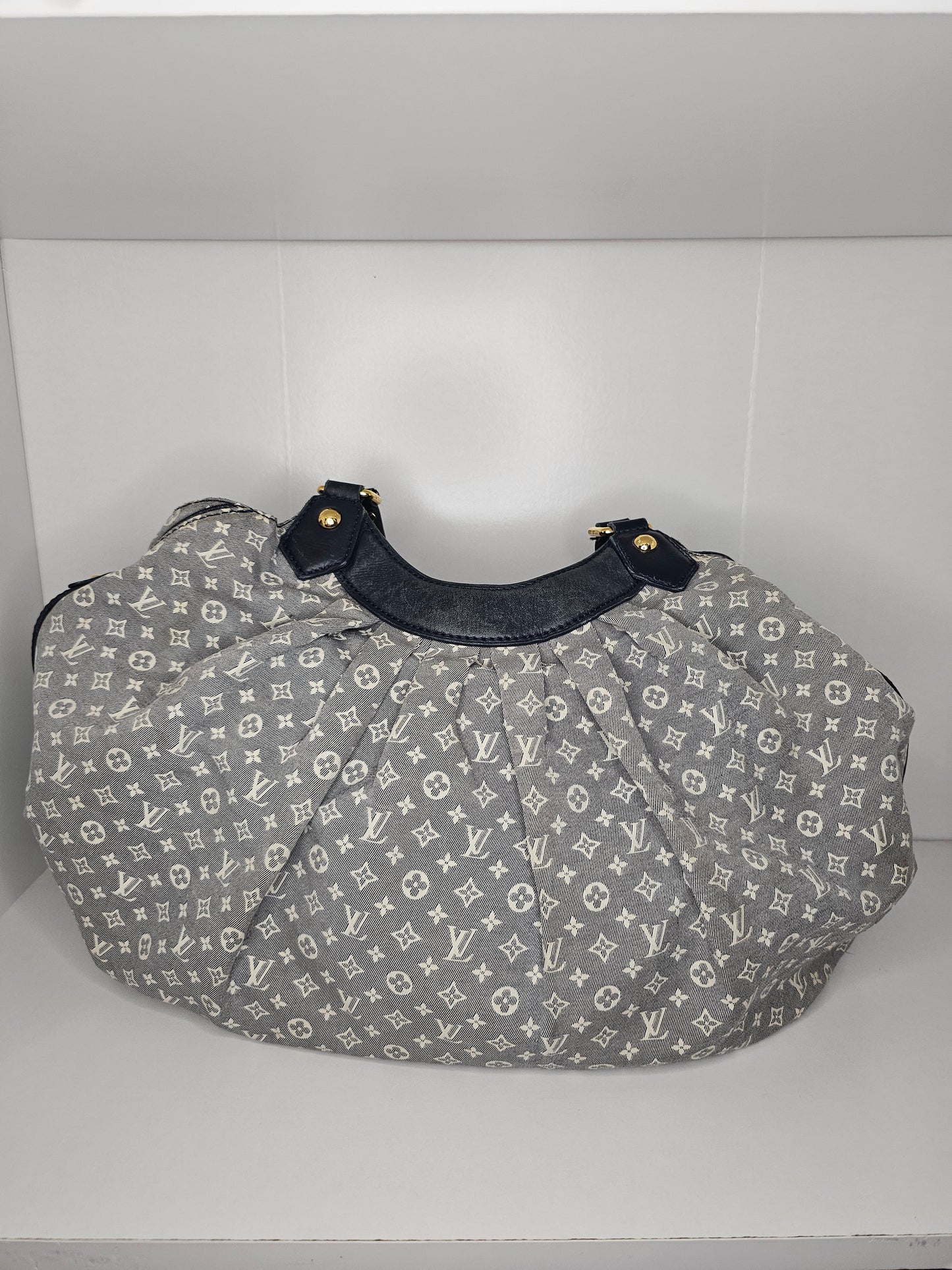 Louis Vuitton Monogram Mini Lin Blue Fantaisie Shoulder Bag TR0141
