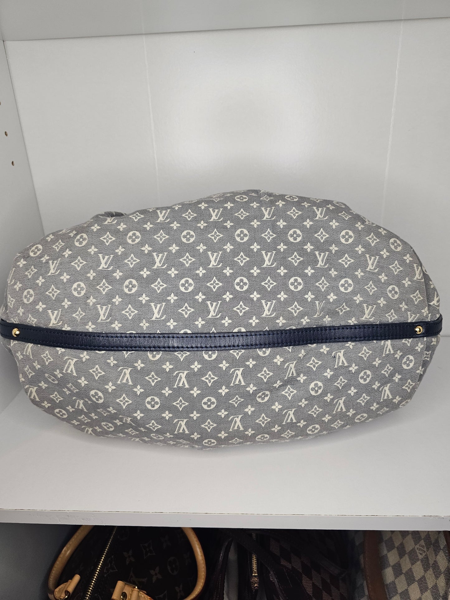 Louis Vuitton Monogram Mini Lin Blue Fantaisie Shoulder Bag TR0141